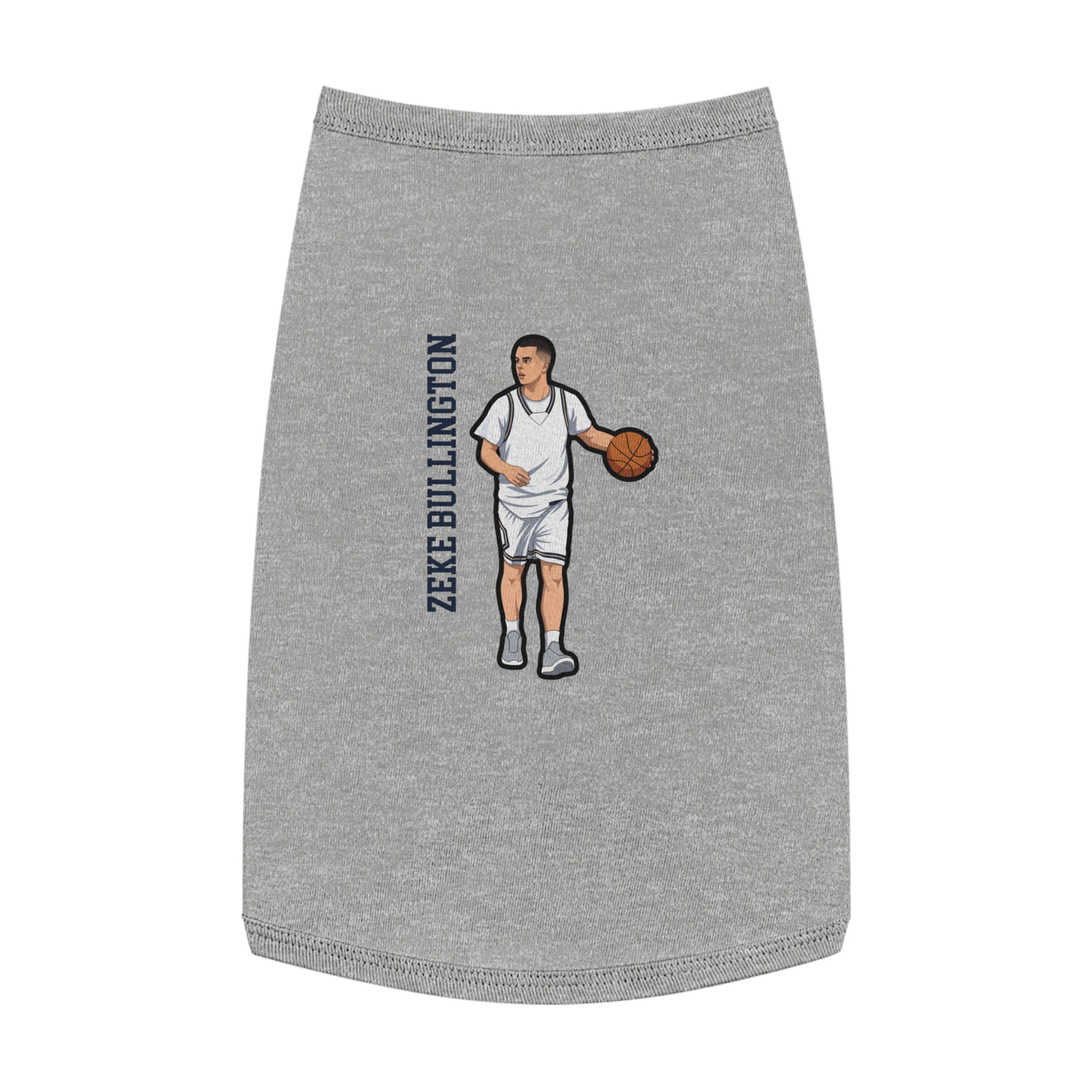 Pet Tank Top — character_name_vertical in White