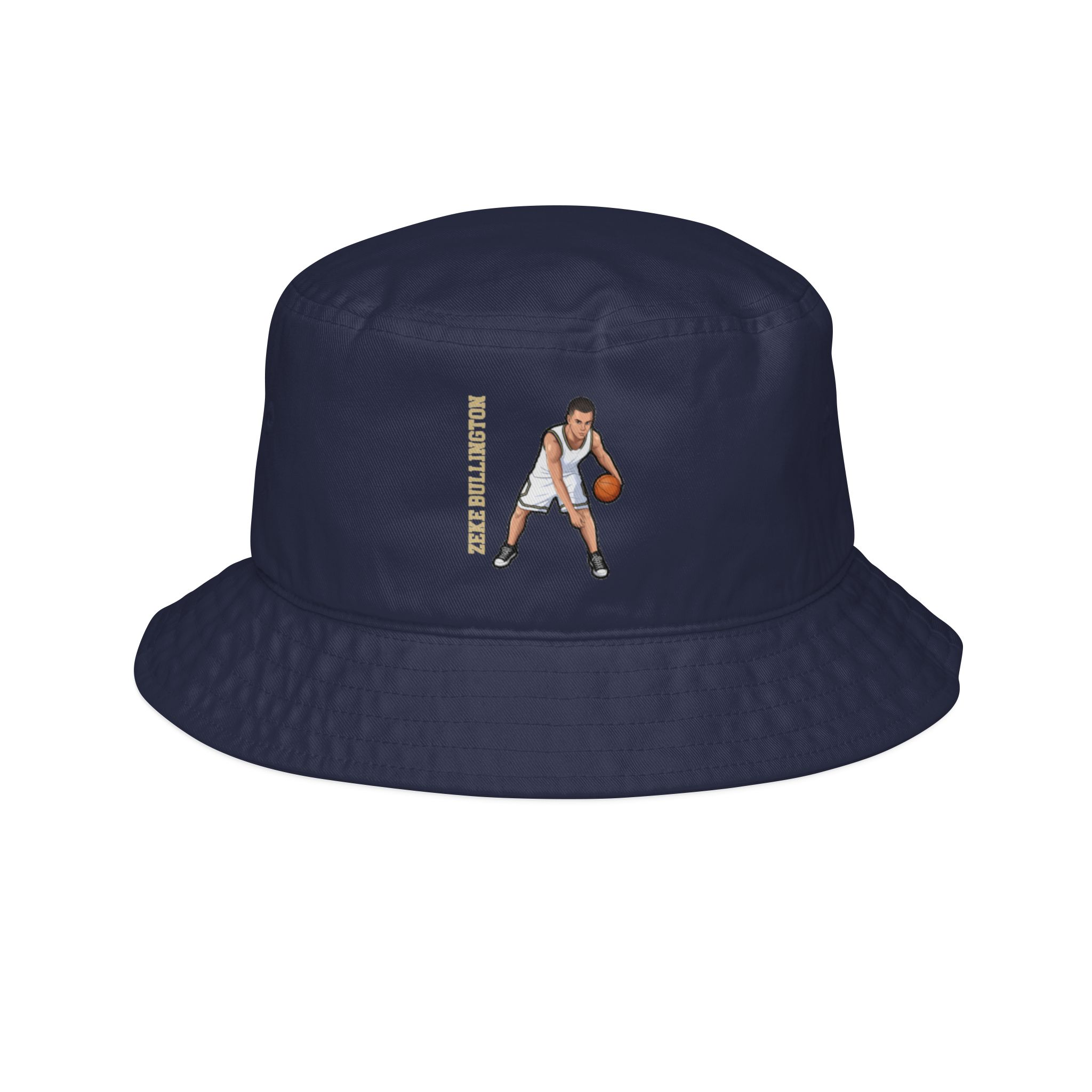 Bucket Hat — character_name_vertical in Navy