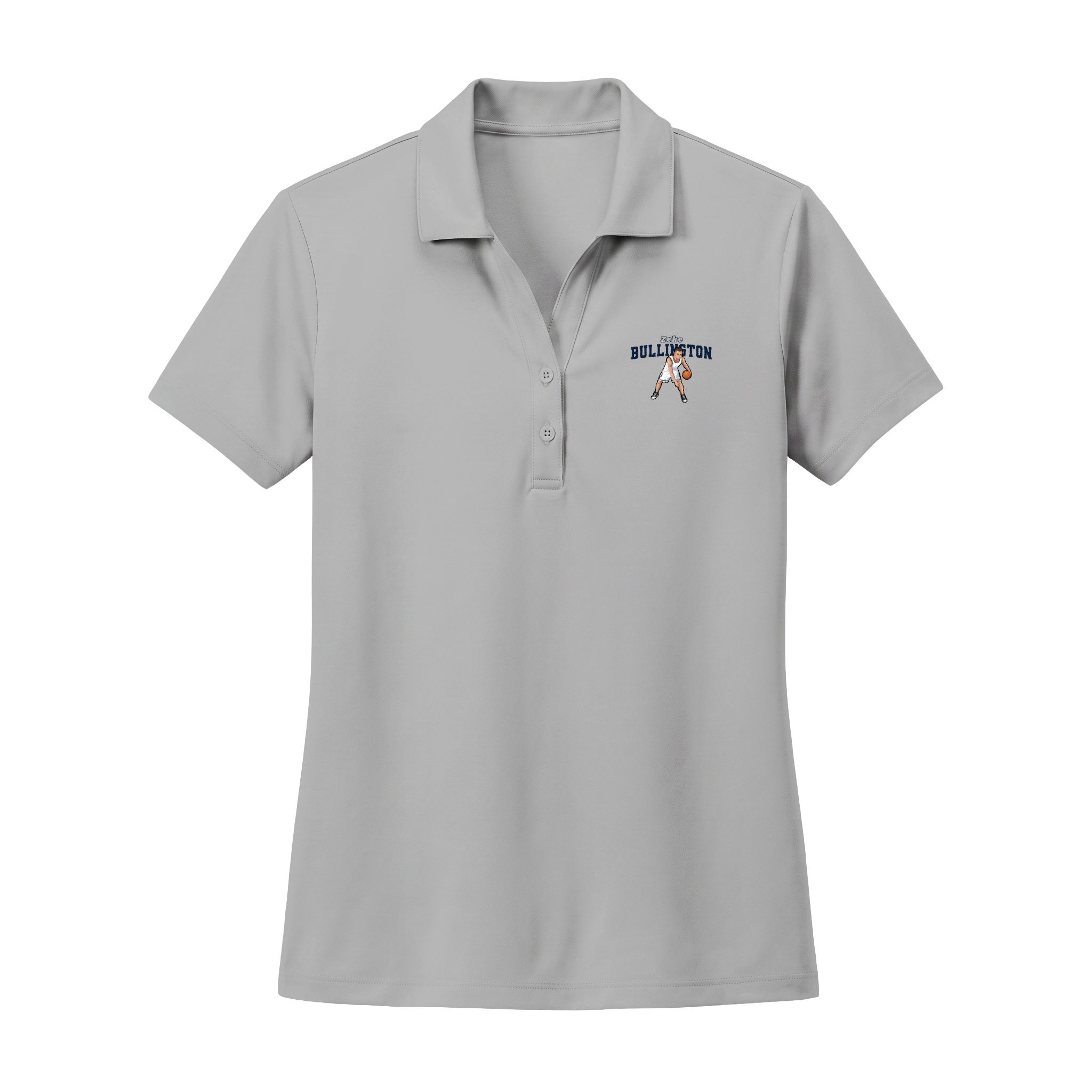Women's Polo — character_name_arch in Silver
