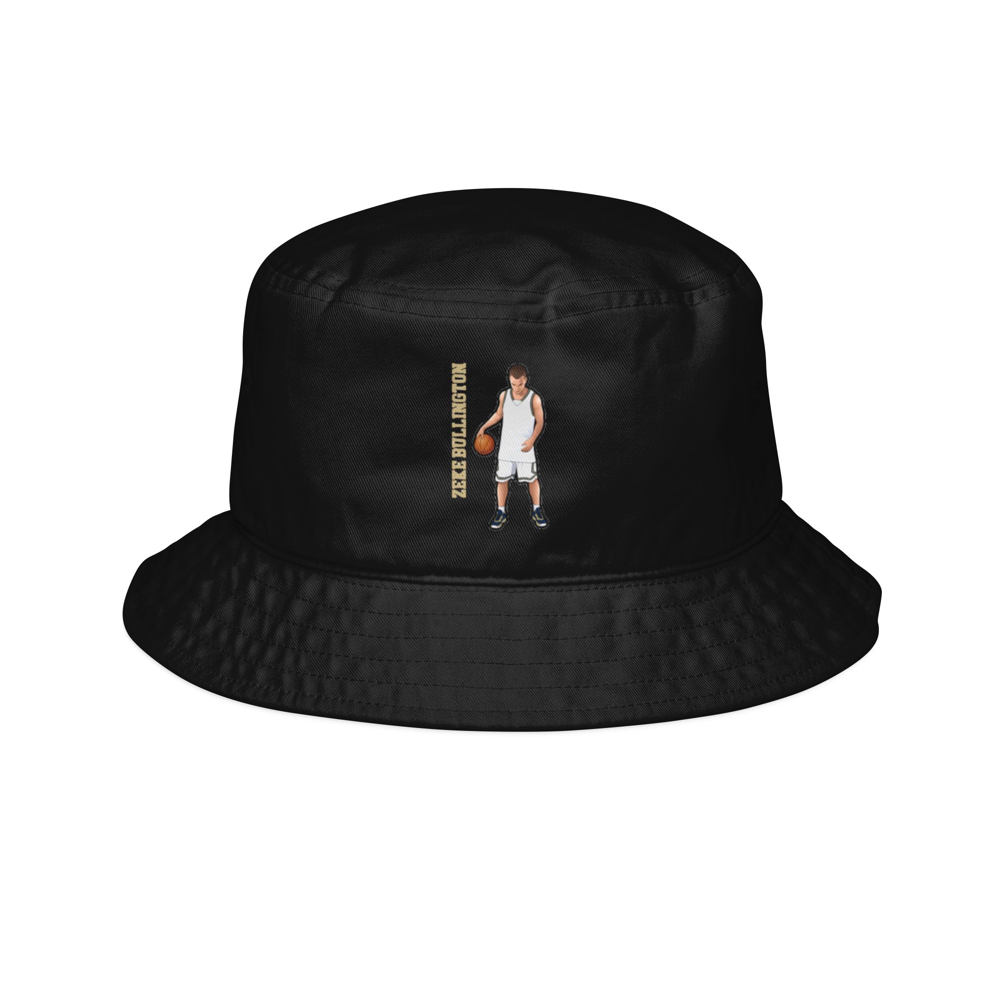 Bucket Hat — character_name_vertical in Black