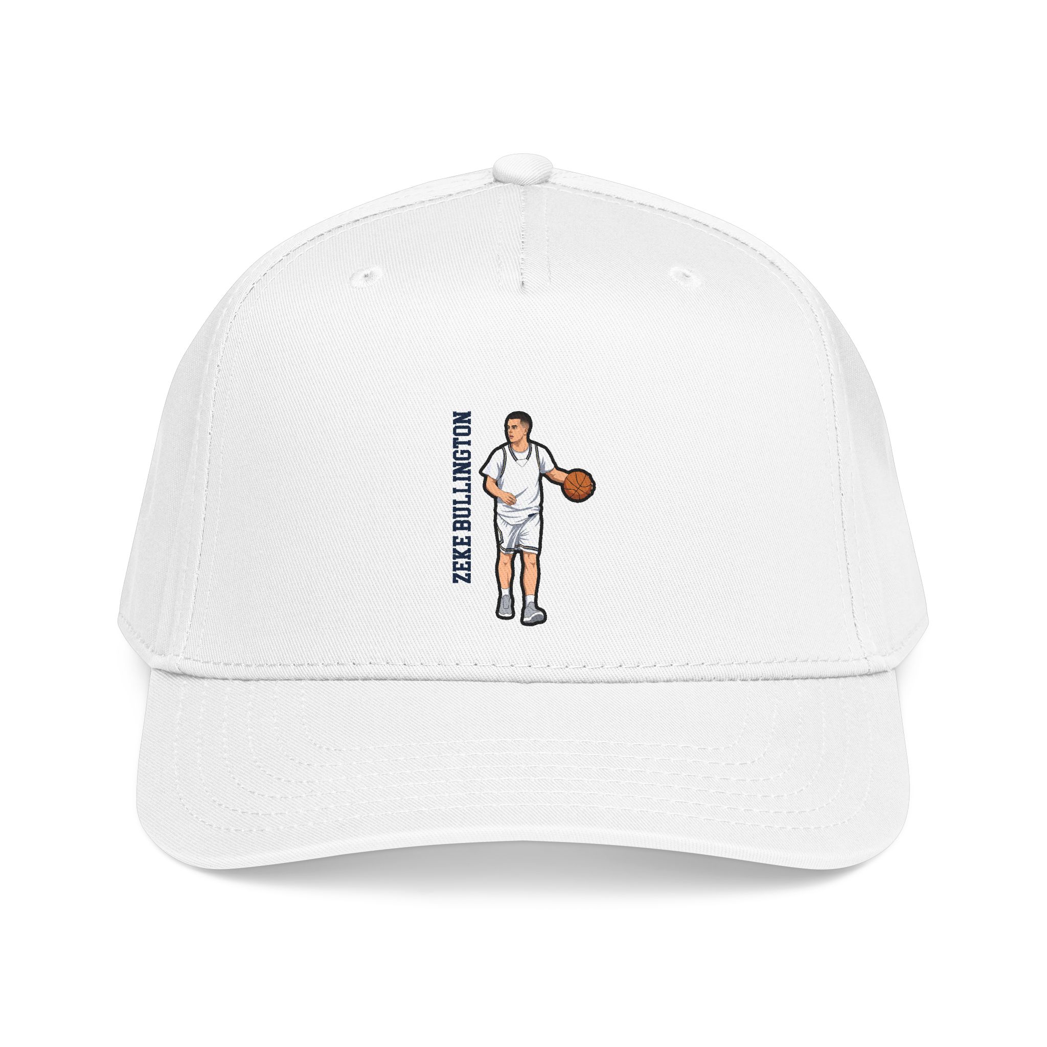 Baseball Cap — character_name_vertical in White