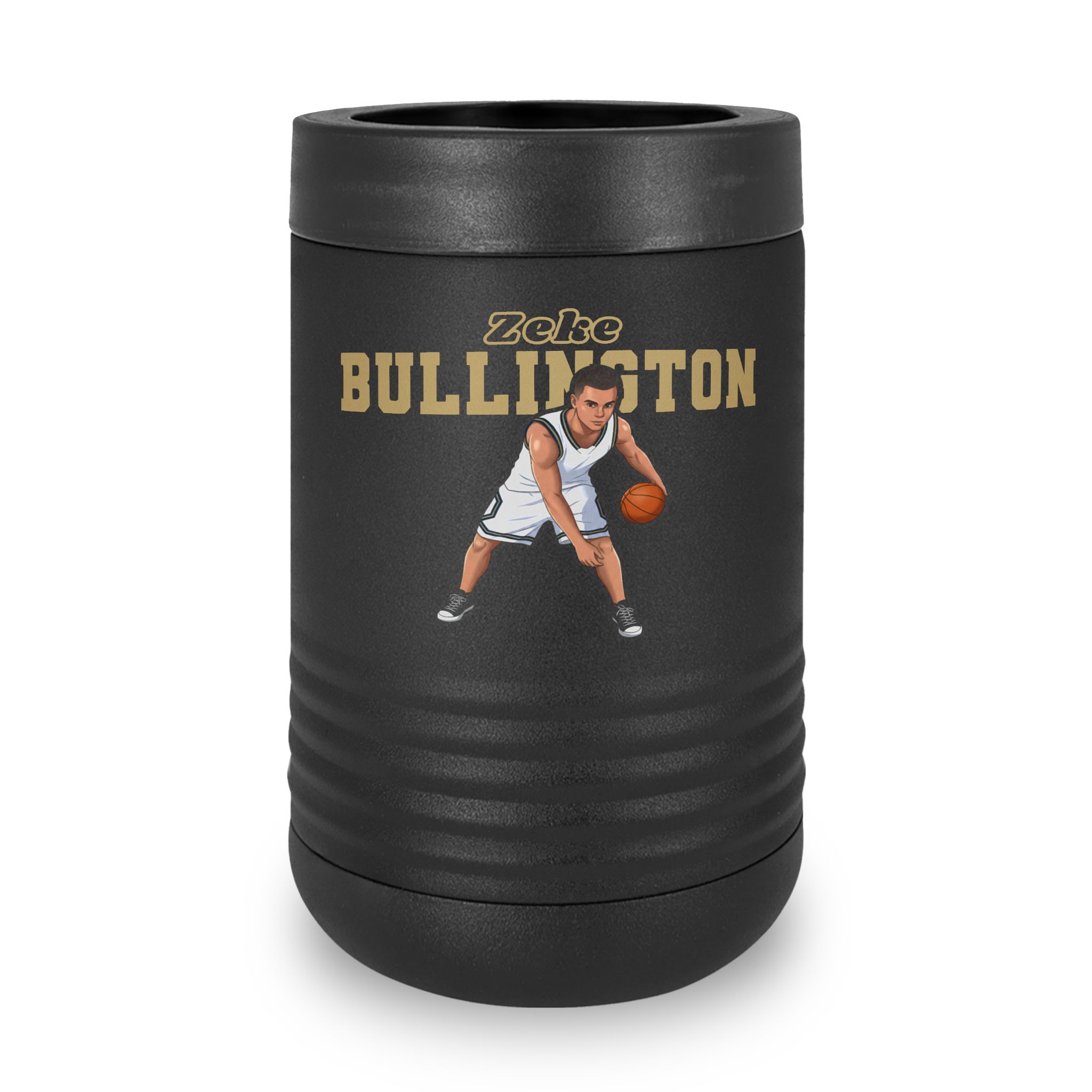Stainless Can Cooler — character_name_arch in Black