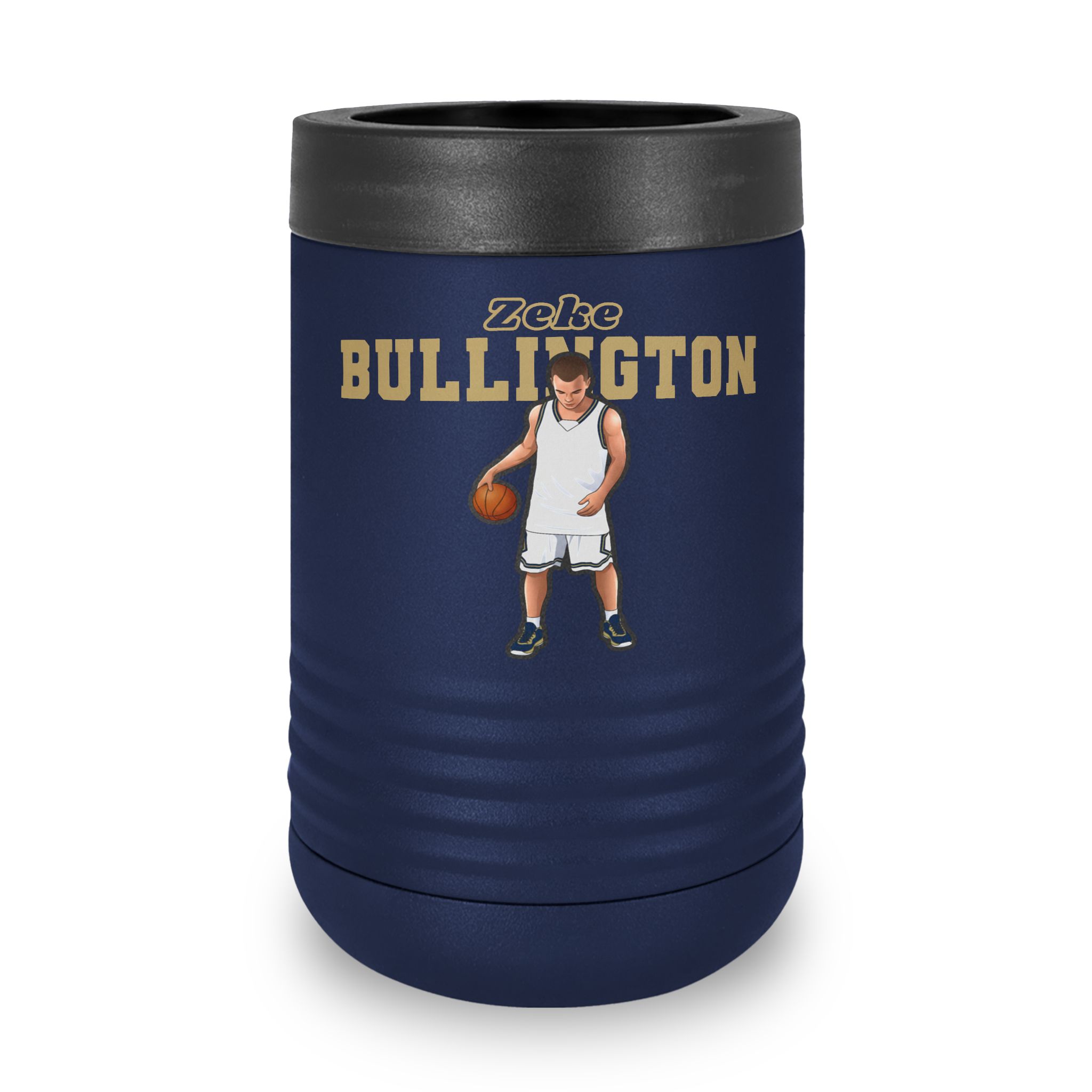 Stainless Can Cooler — character_name_arch in Navy
