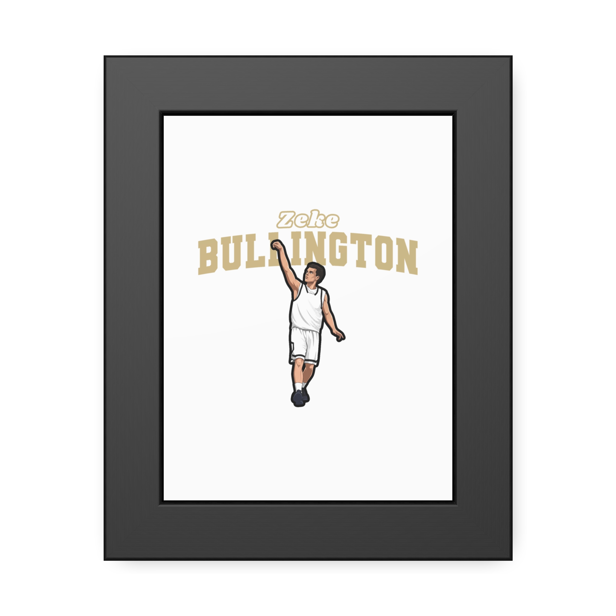 Framed Poster — character_name_arch in Black