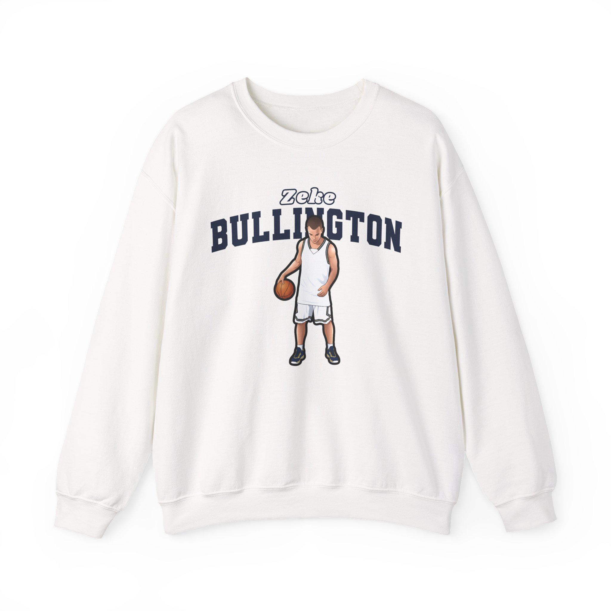 Crewneck Sweatshirt — character_name_arch in White