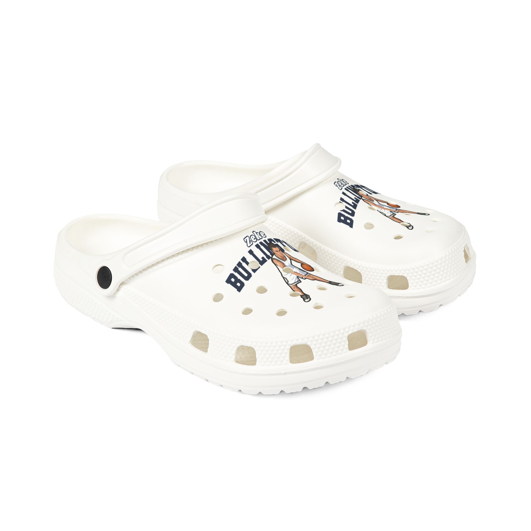 Rubber Clogs — character_name_arch in White