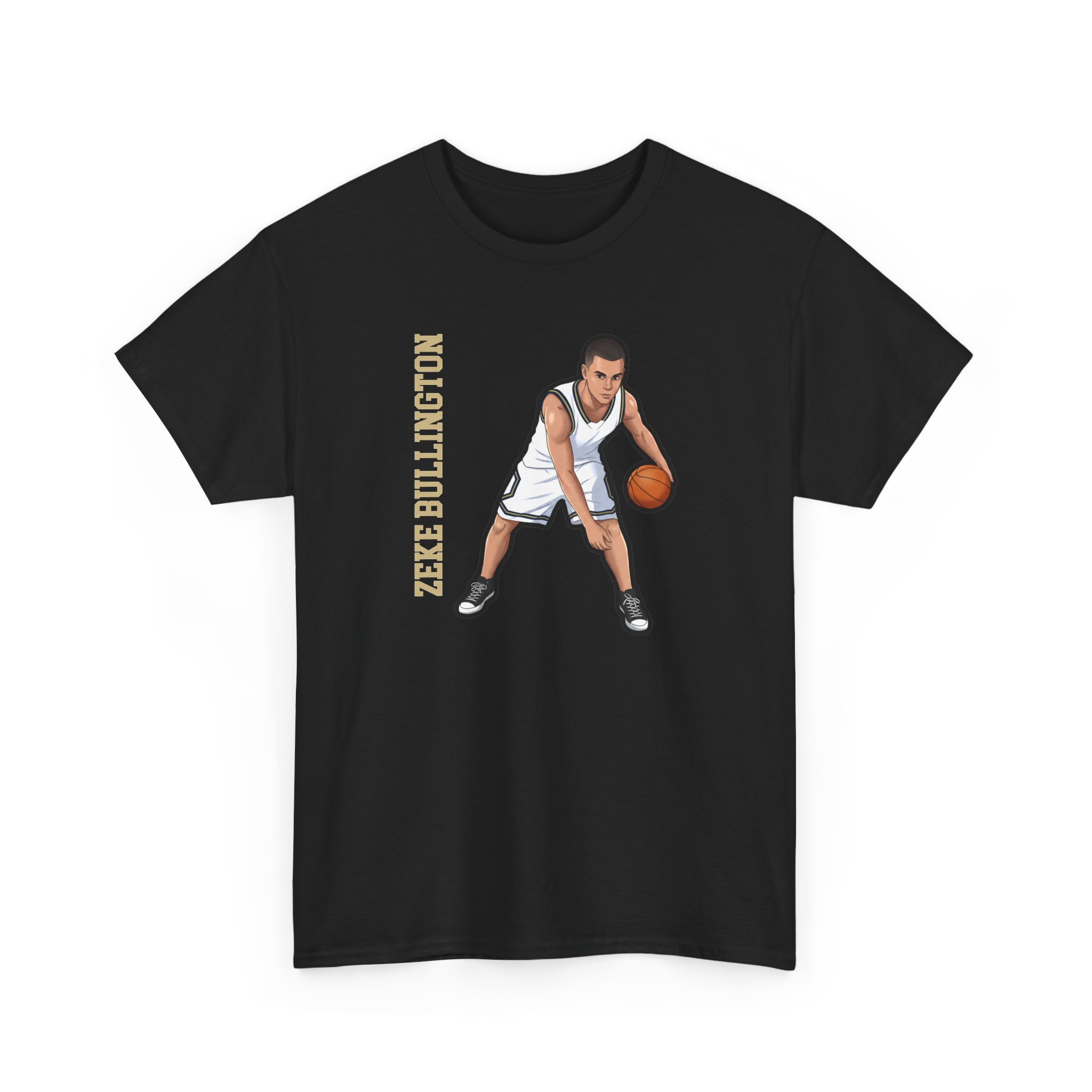 Tee — character_name_vertical in Black