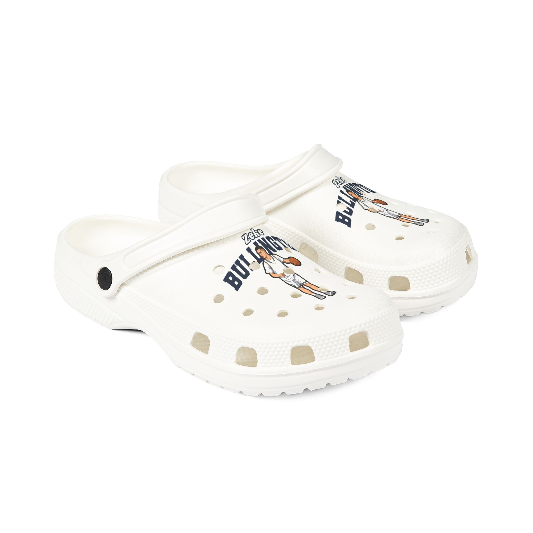 Rubber Clogs — character_name_arch in White