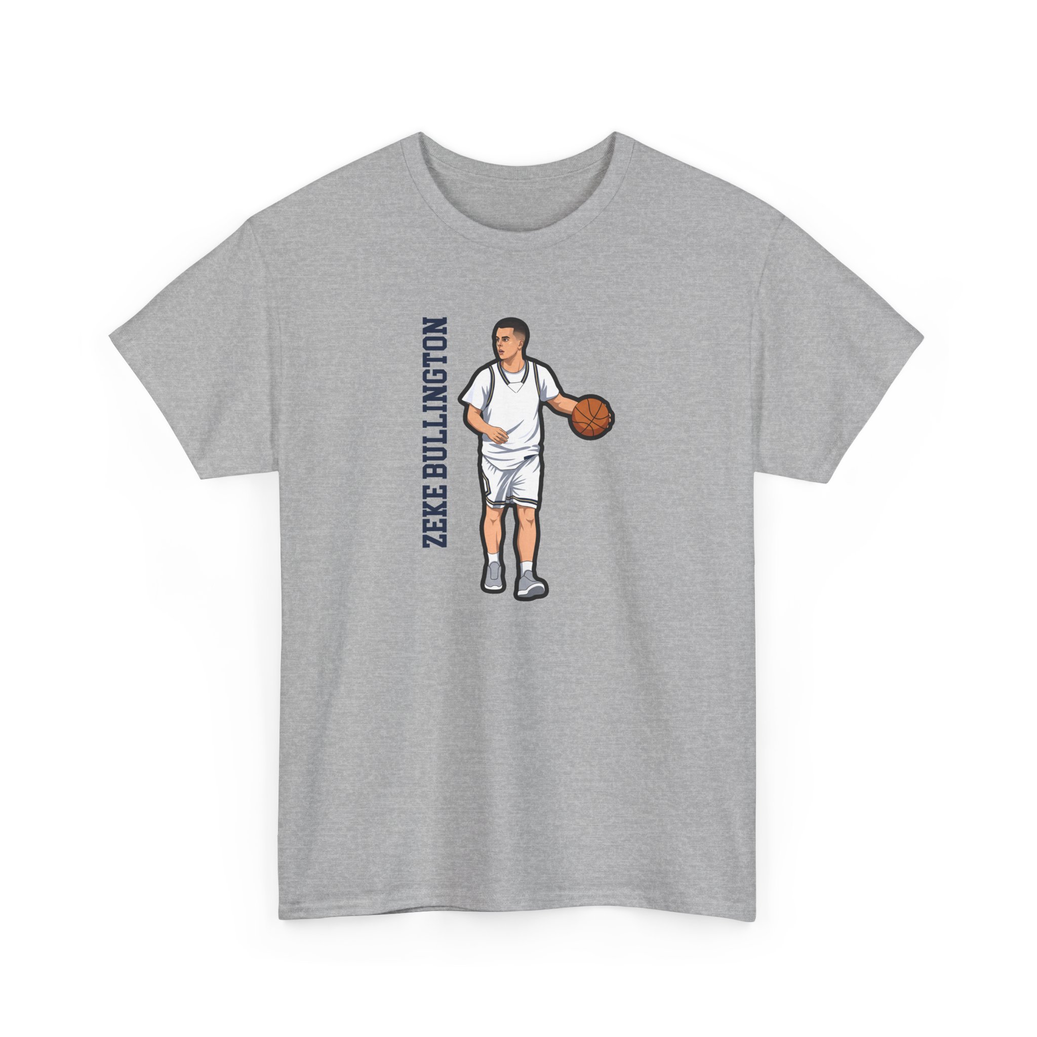 Tee — character_name_vertical in Grey