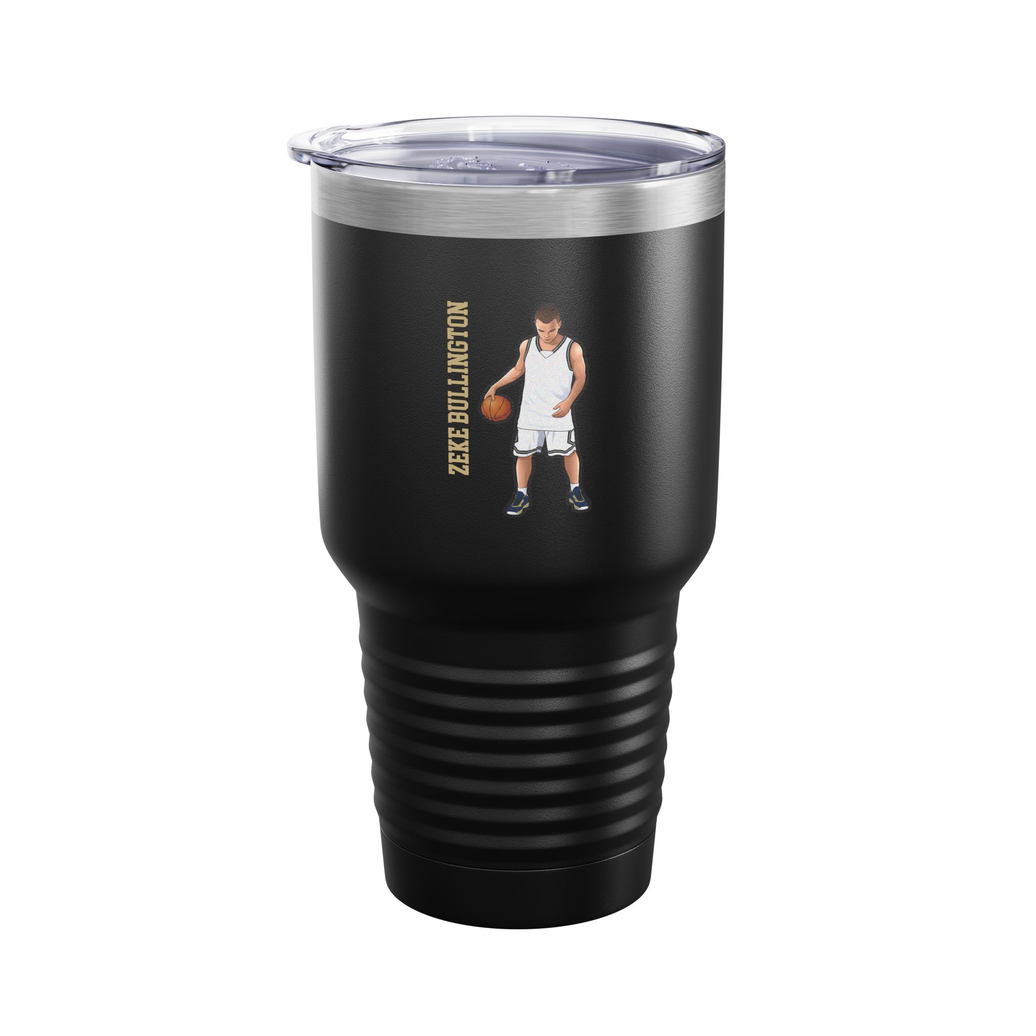 30oz Tumbler — character_name_vertical in Black