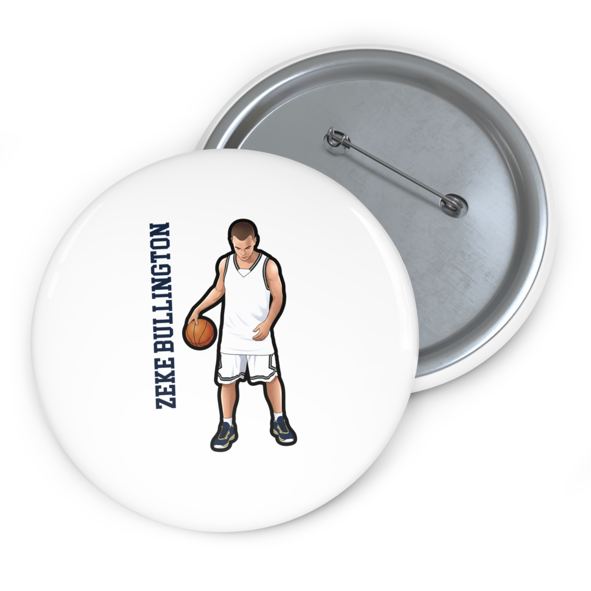 Game Day Pin — character_name_vertical in Classic