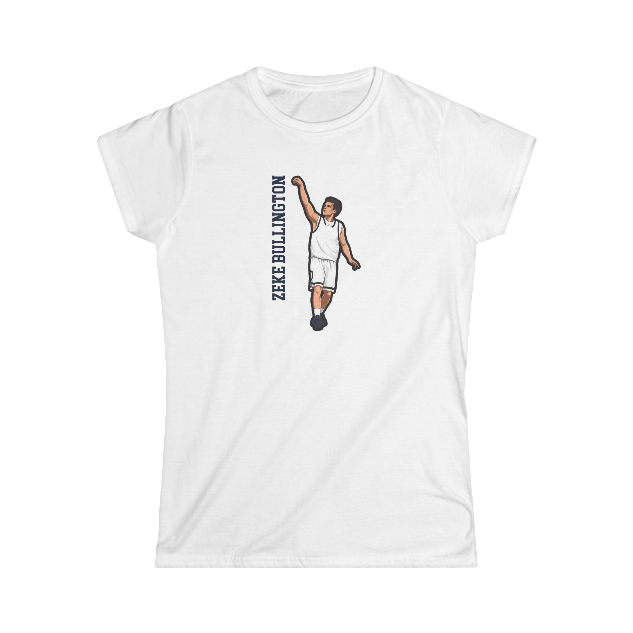 Women's Softstyle Tee — character_name_vertical in White