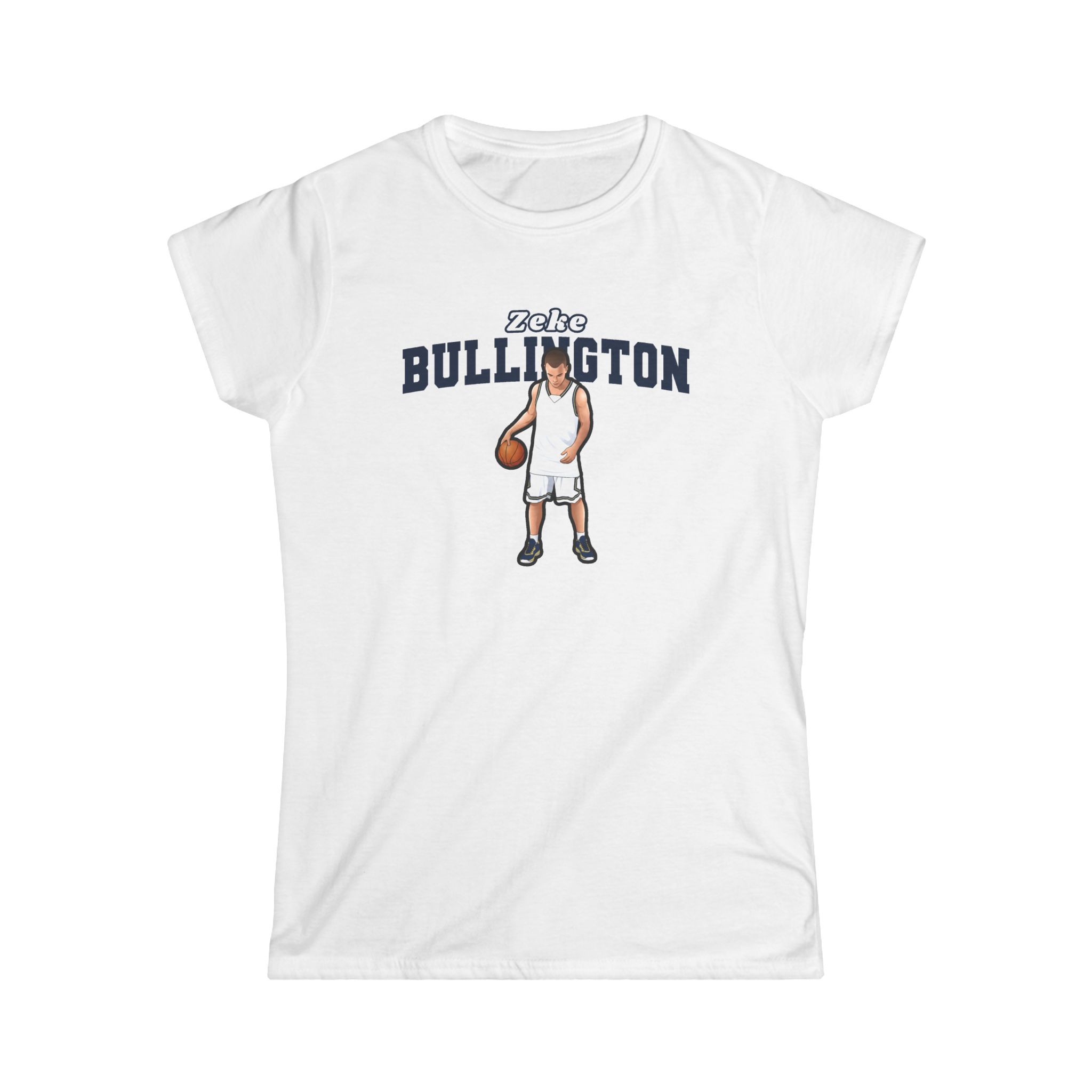 Women's Softstyle Tee — character_name_arch in White