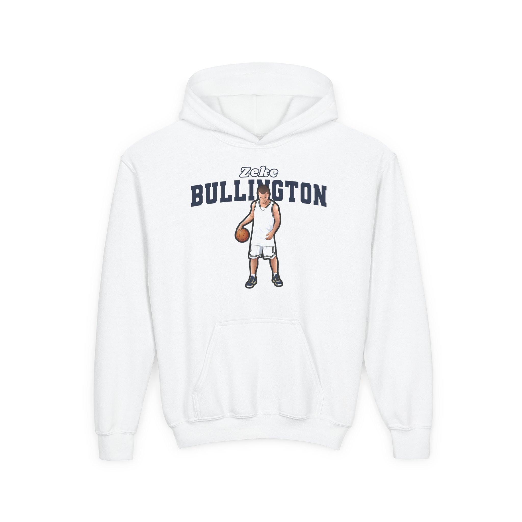 Youth Hoodie — character_name_arch in White