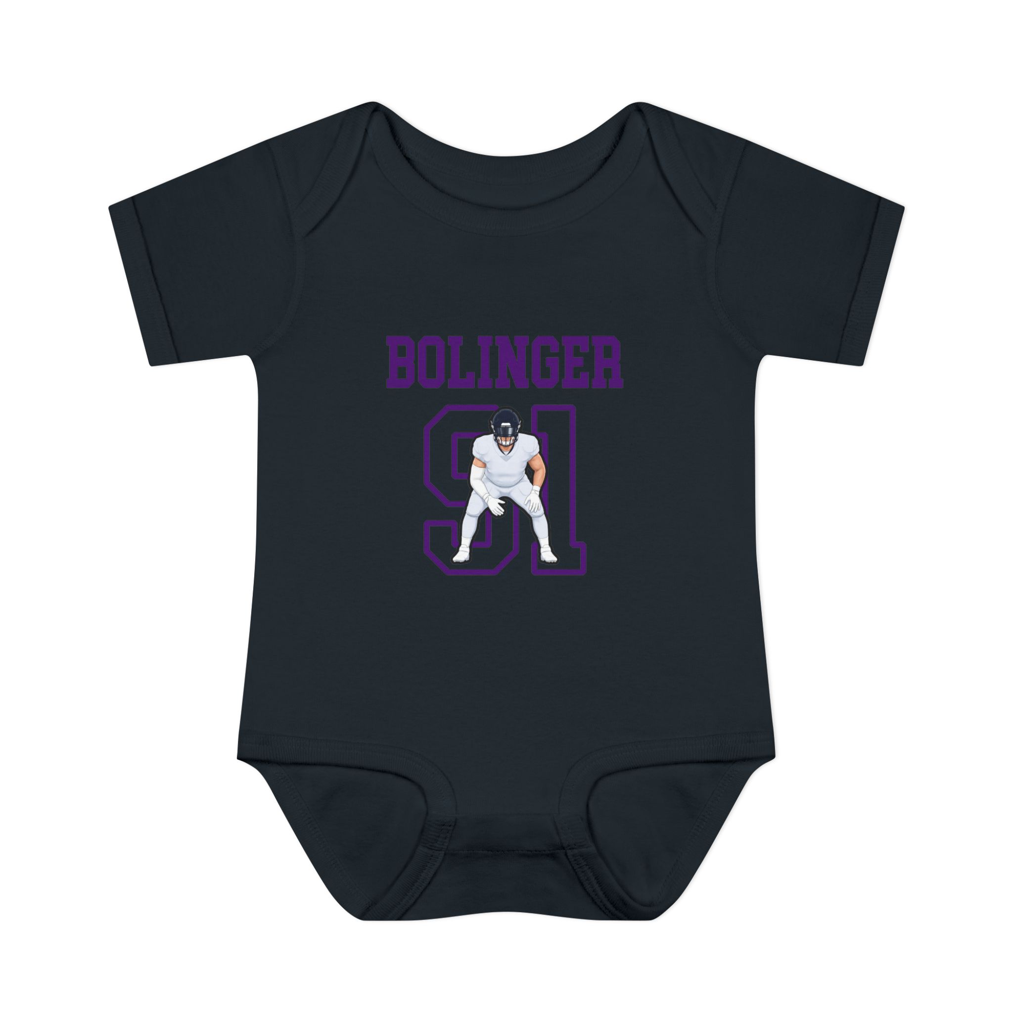 Baby Onesie — character_shirsey in Black