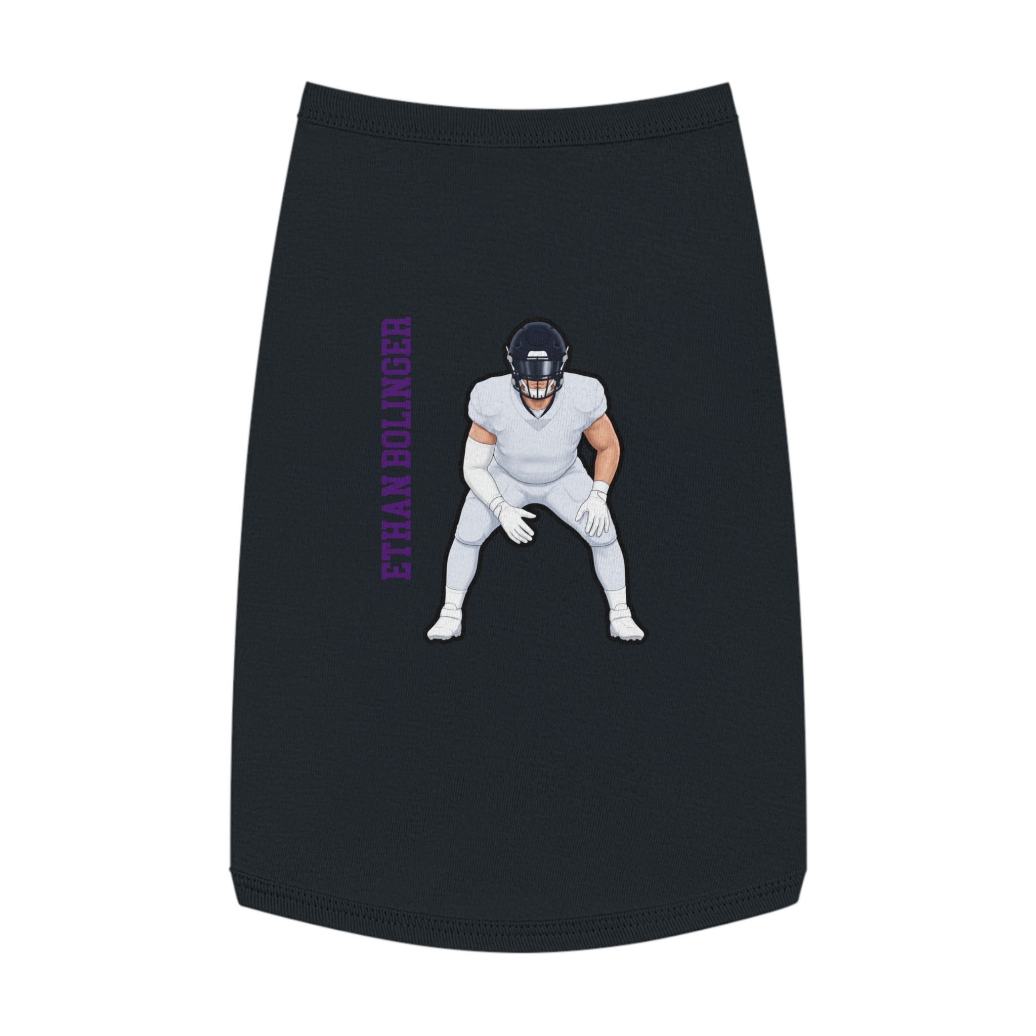 Pet Tank Top — character_name_vertical in White