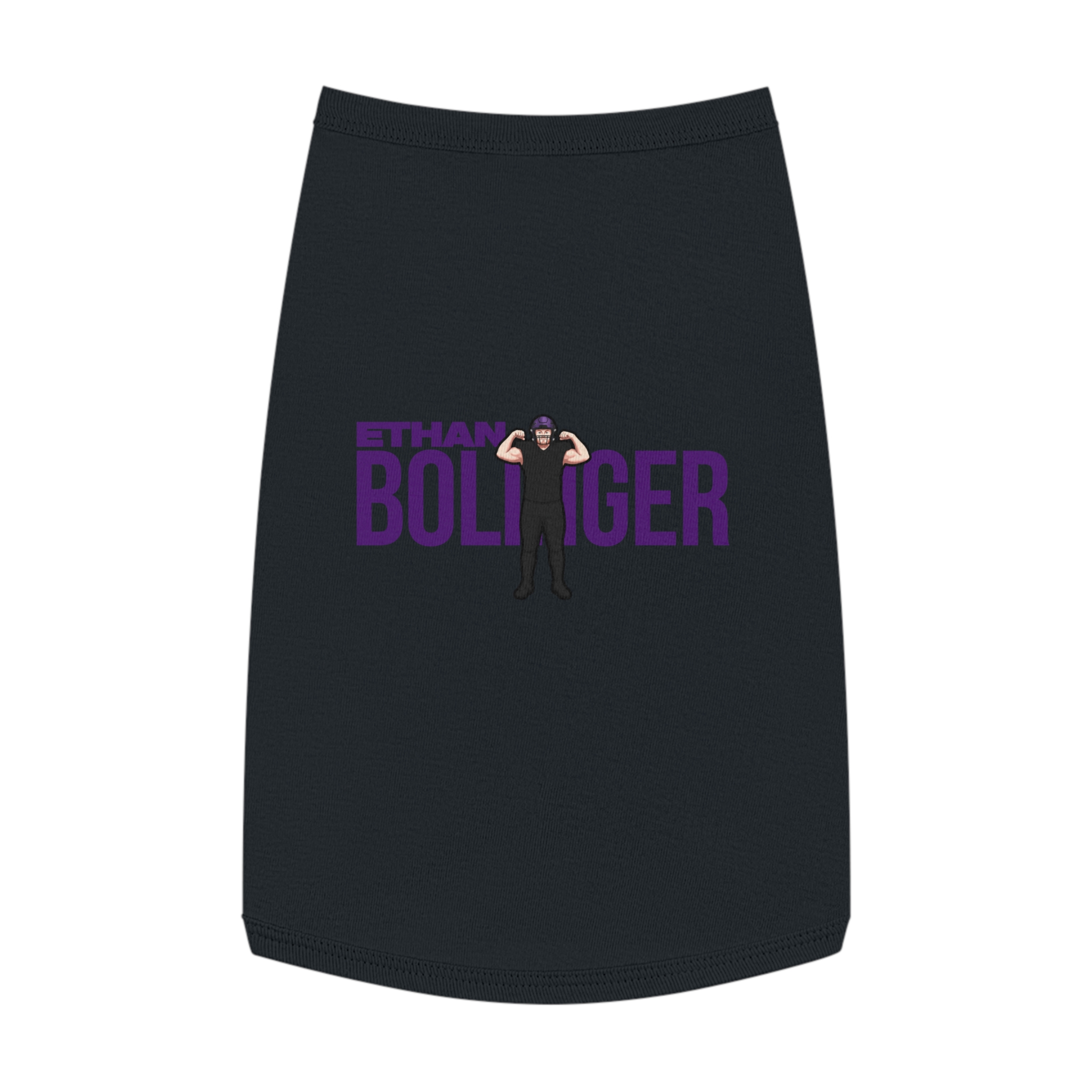 Pet Tank Top — character_player_name in Black