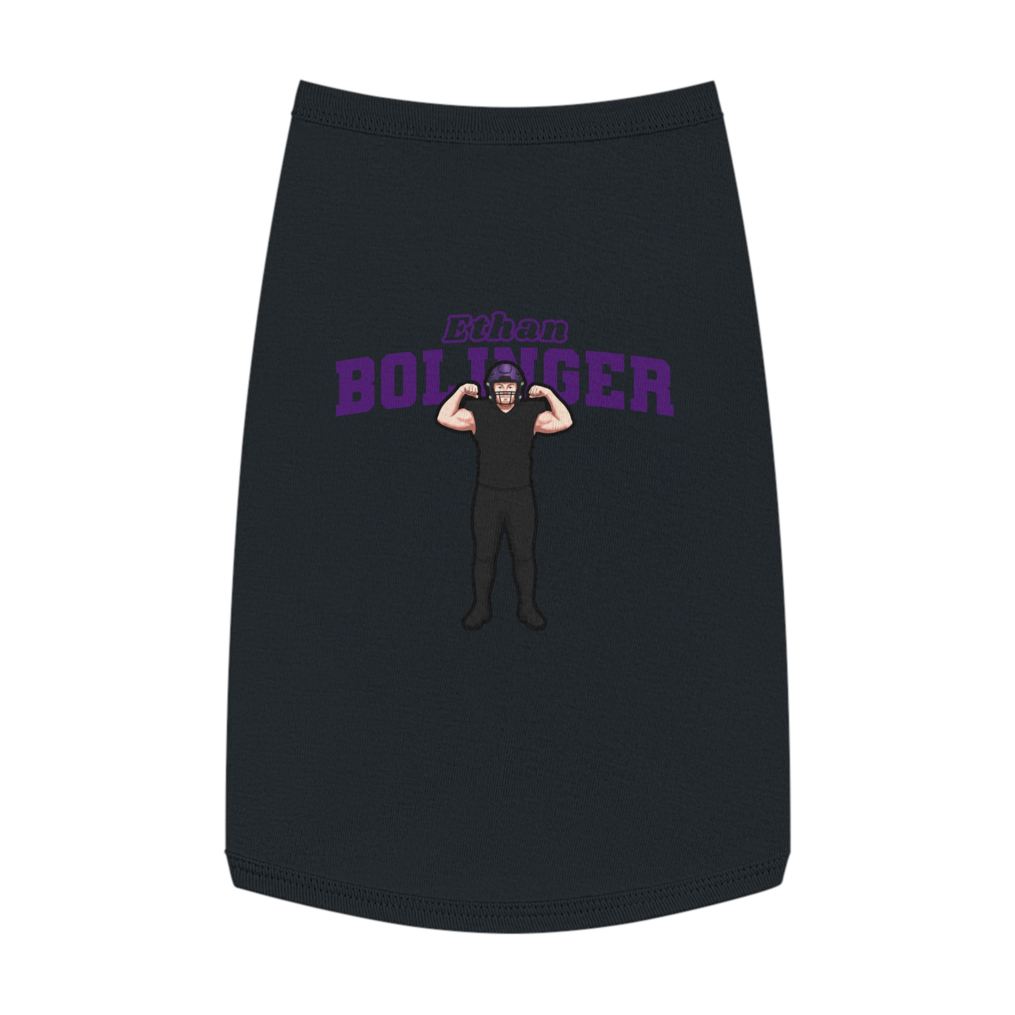 Pet Tank Top — character_name_arch in Black