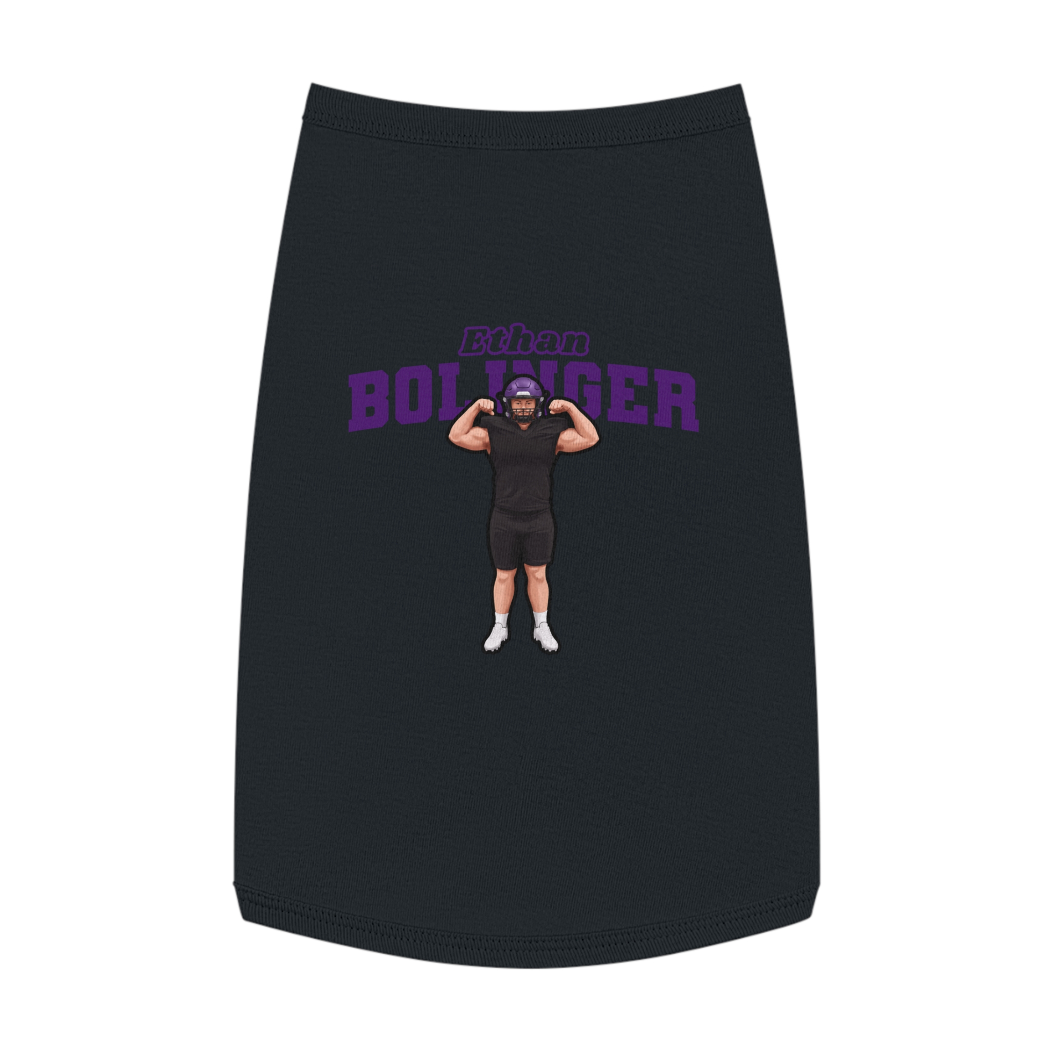 Pet Tank Top — character_name_arch in White