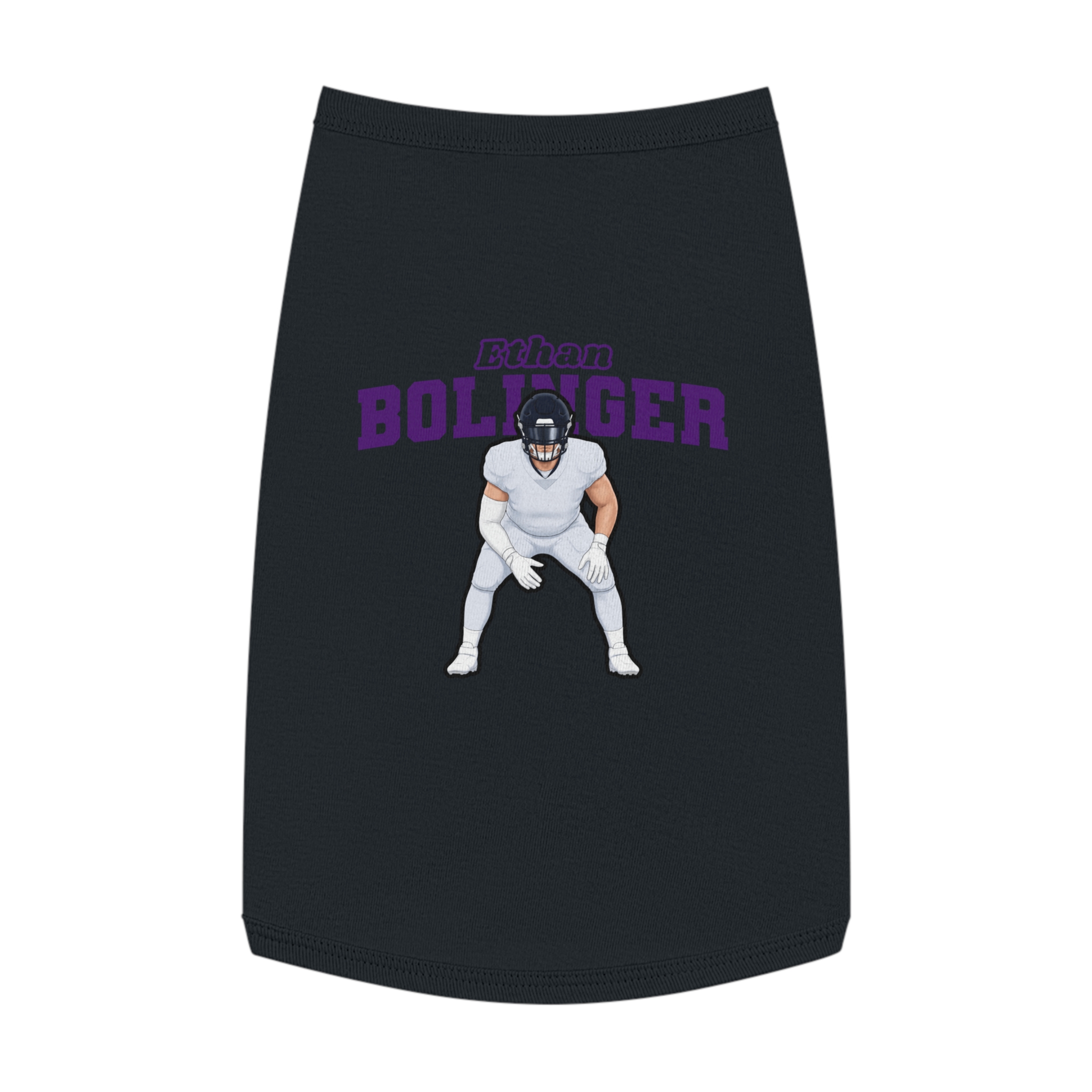 Pet Tank Top — character_name_arch in Black