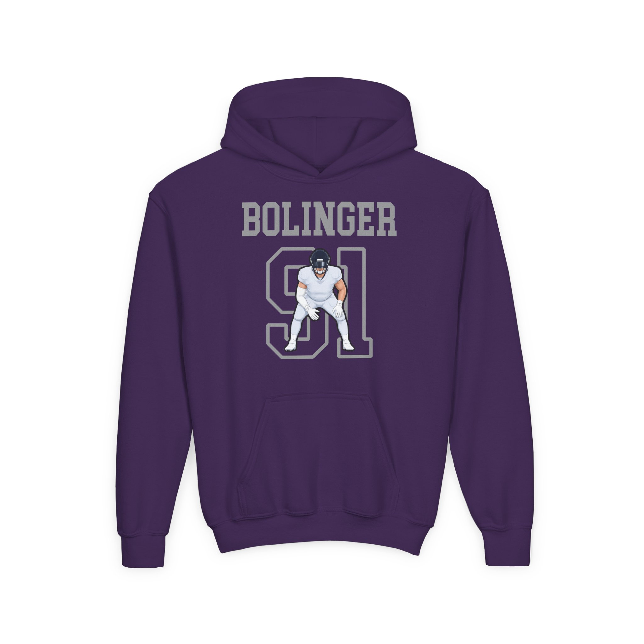 Youth Hoodie — character_shirsey in Purple
