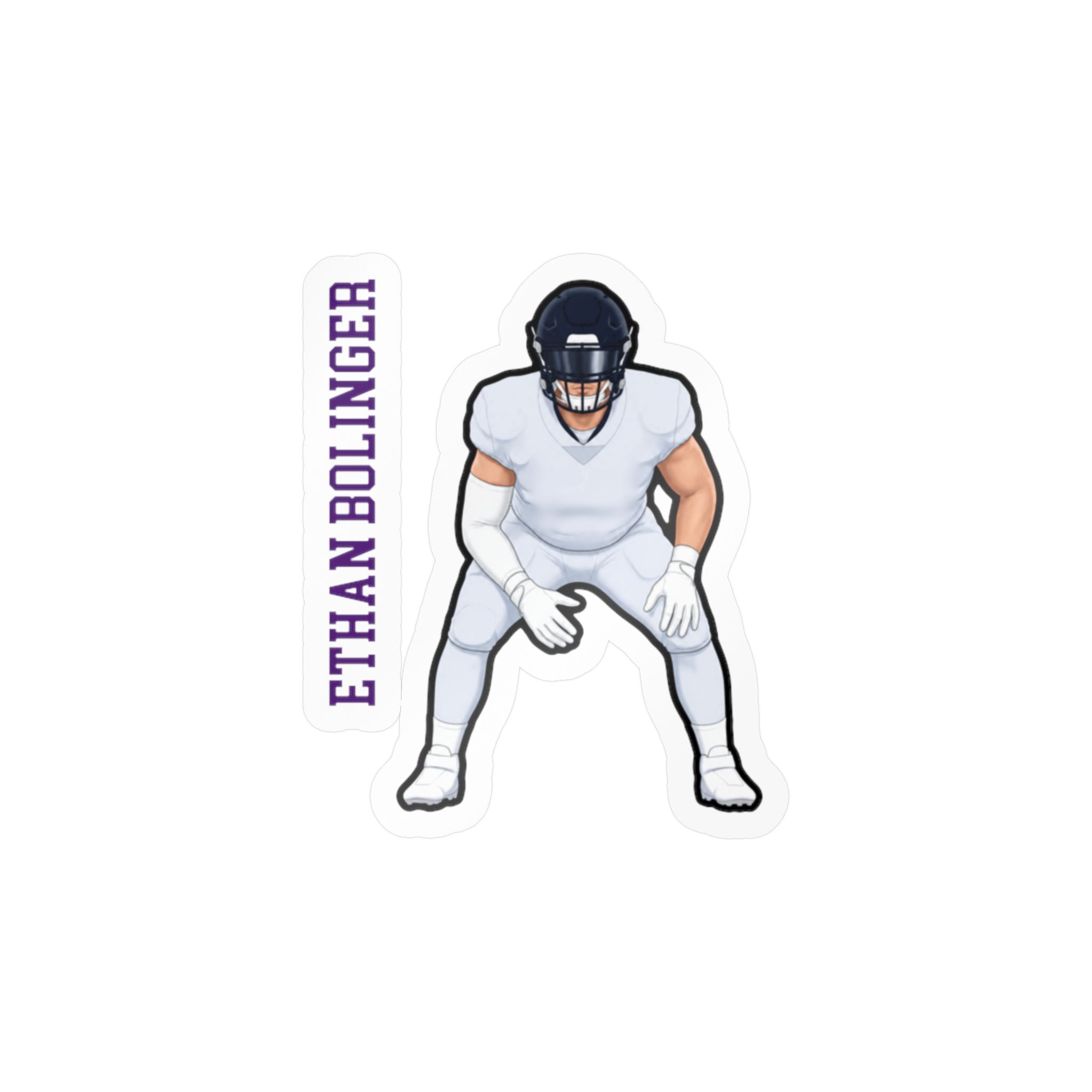 Vinyl Sticker — character_name_vertical in Classic