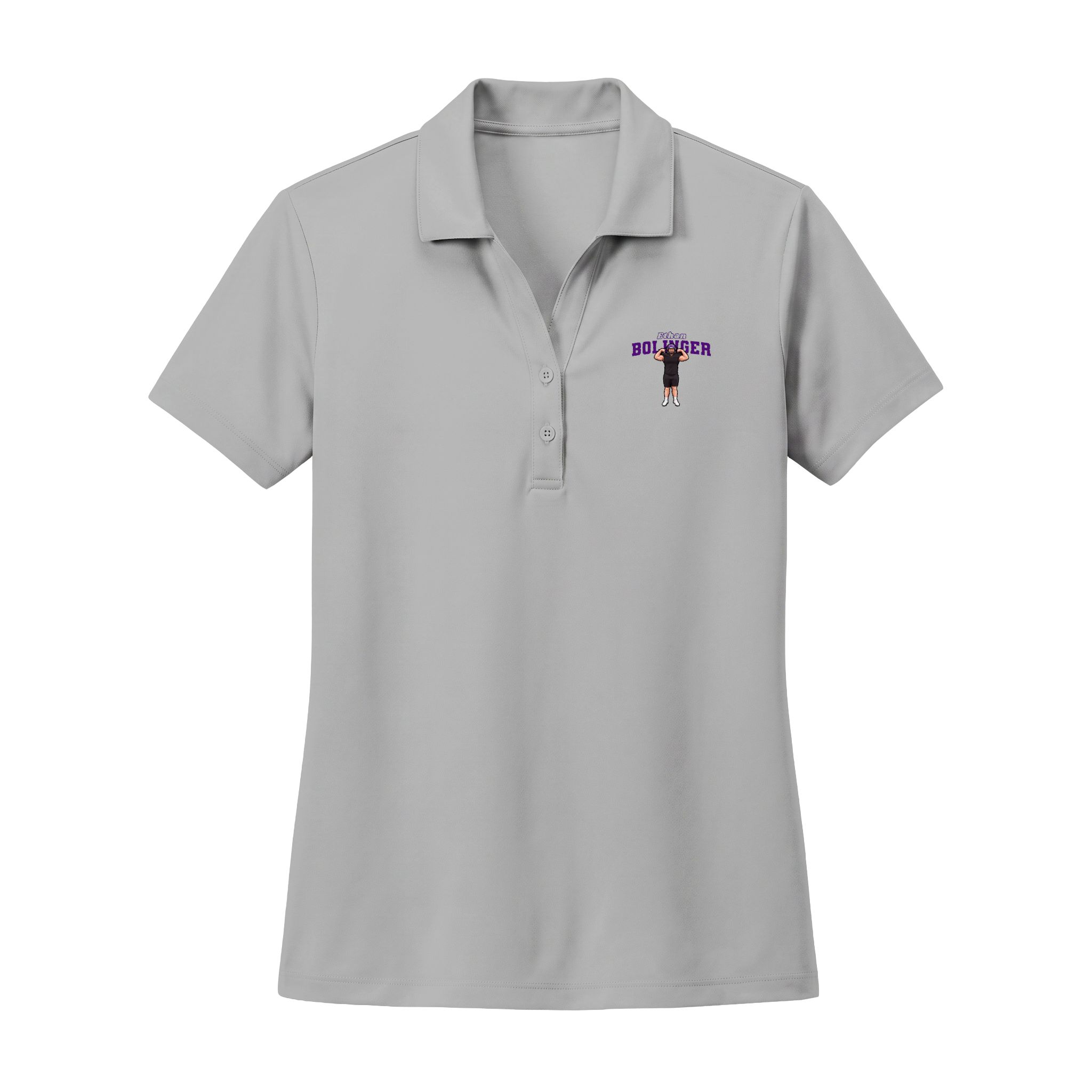 Women's Polo — character_name_arch in Silver