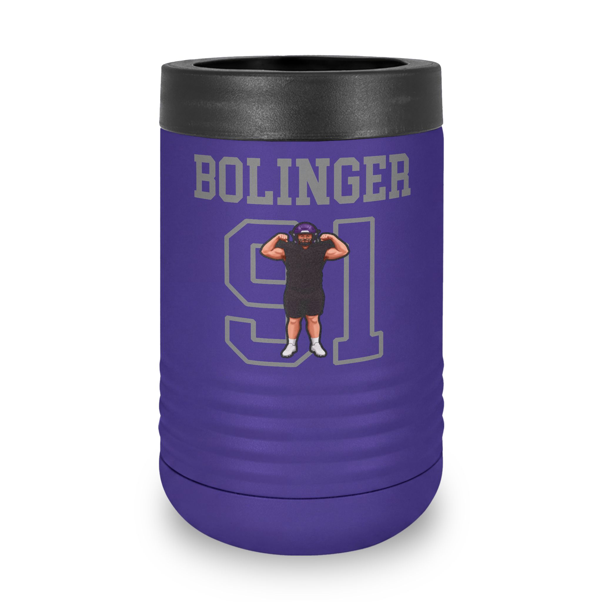 Stainless Can Cooler — character_shirsey in Purple