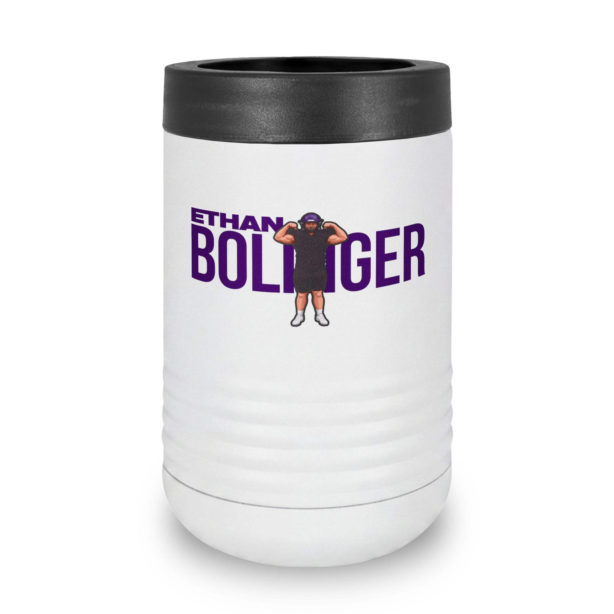 Stainless Can Cooler — character_player_name in White
