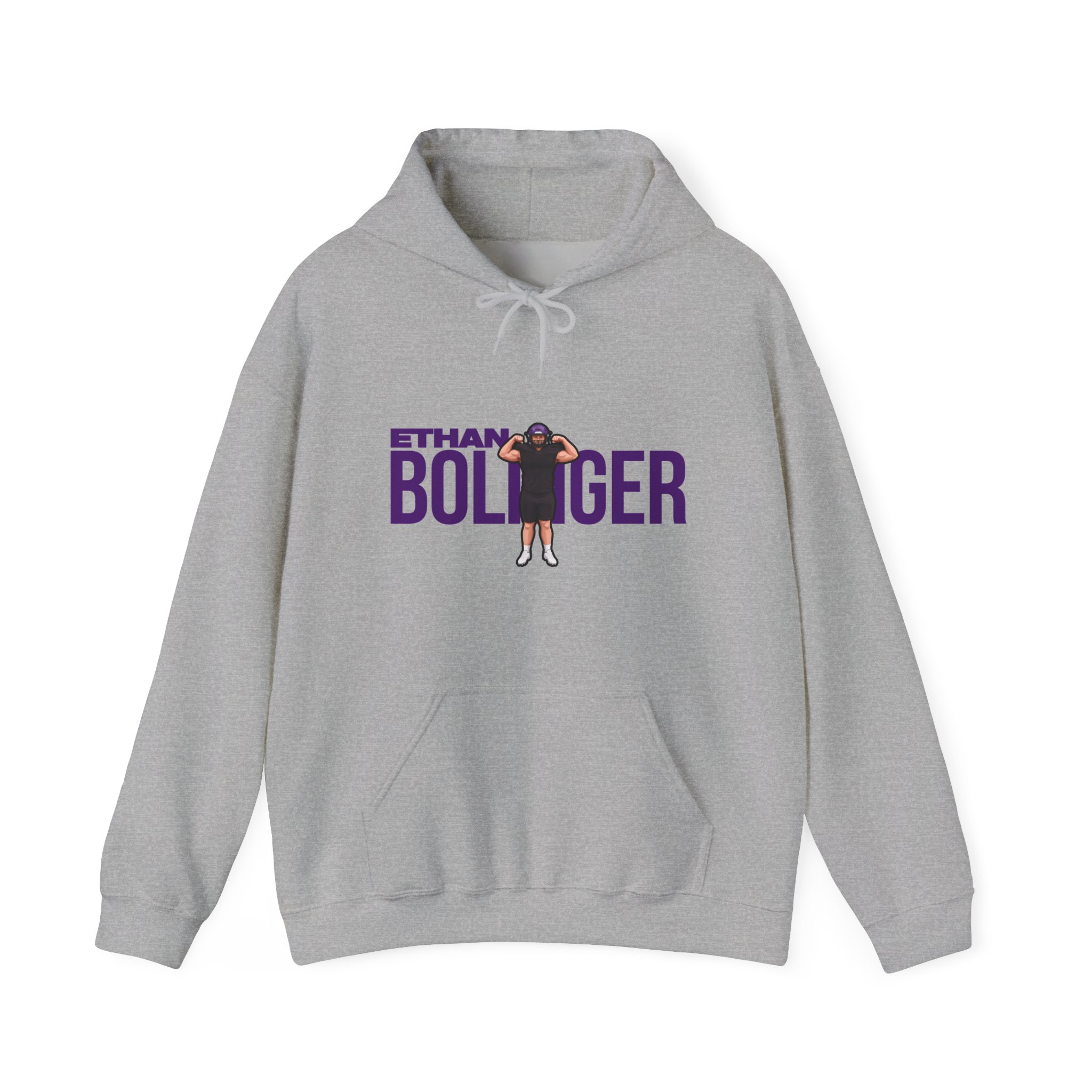 Hoodie — character_player_name in Grey
