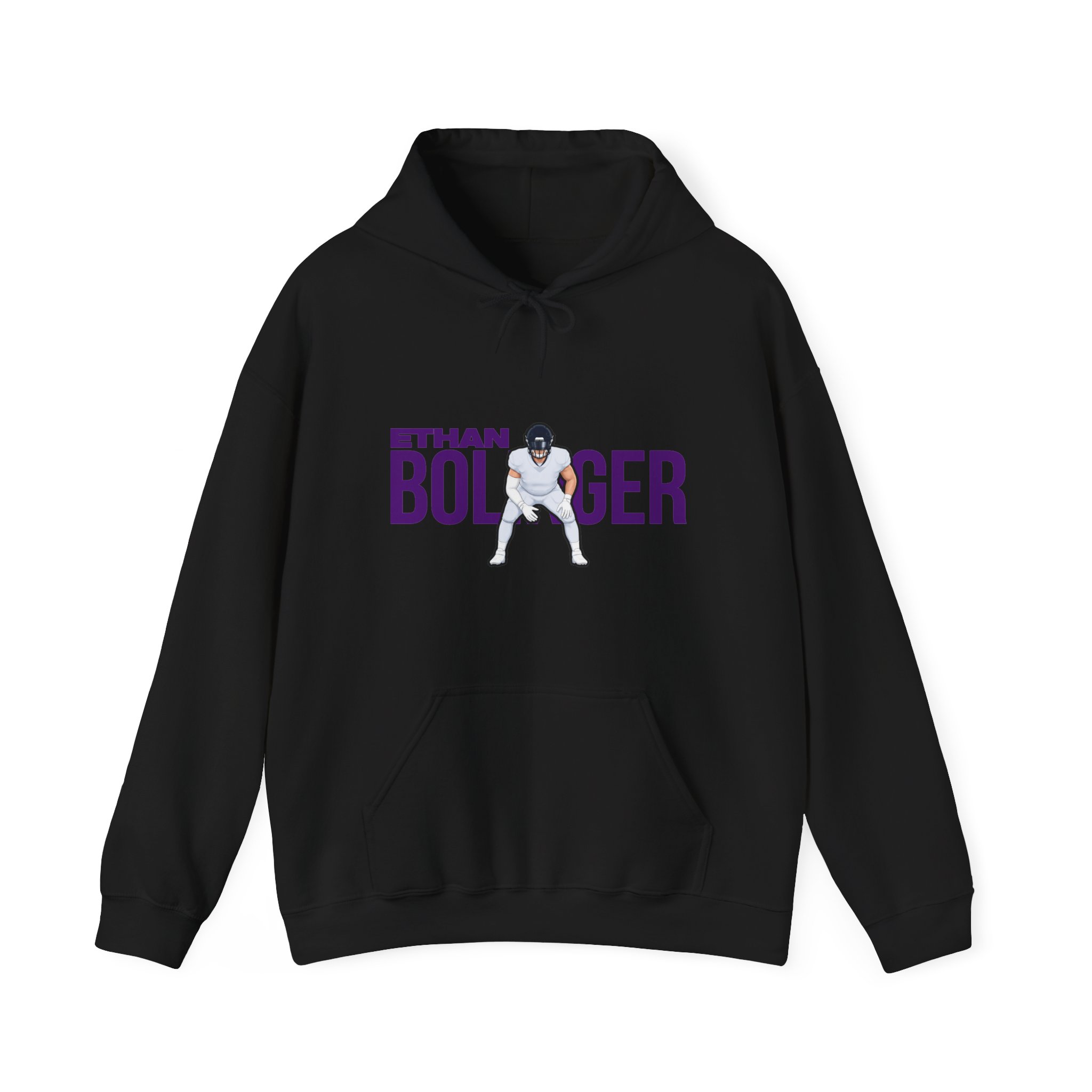 Hoodie — character_player_name in Black