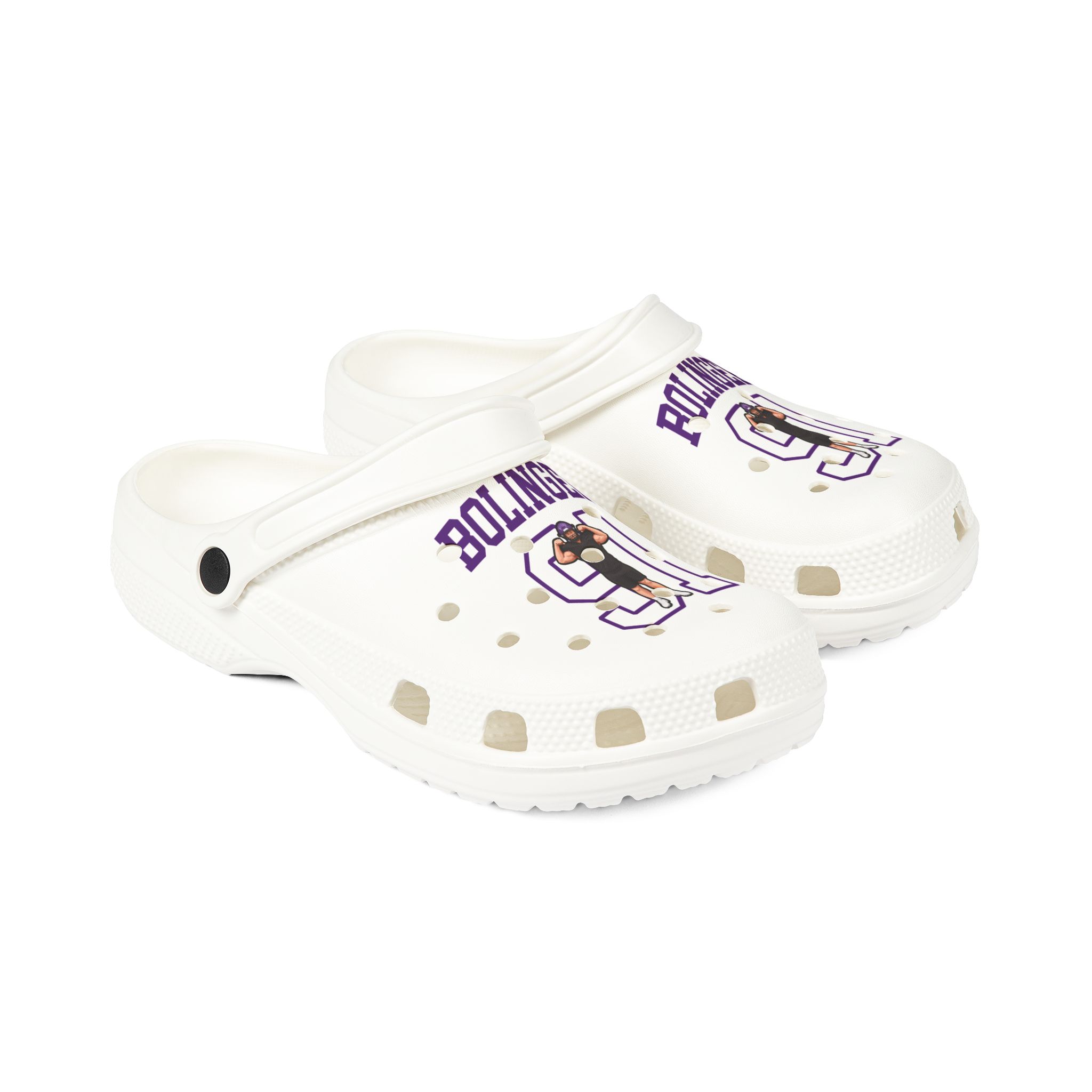 Rubber Clogs — character_shirsey in White