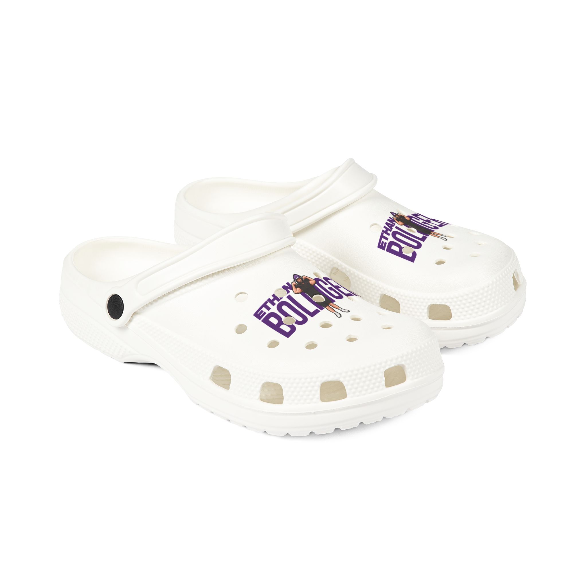 Rubber Clogs — character_player_name in White