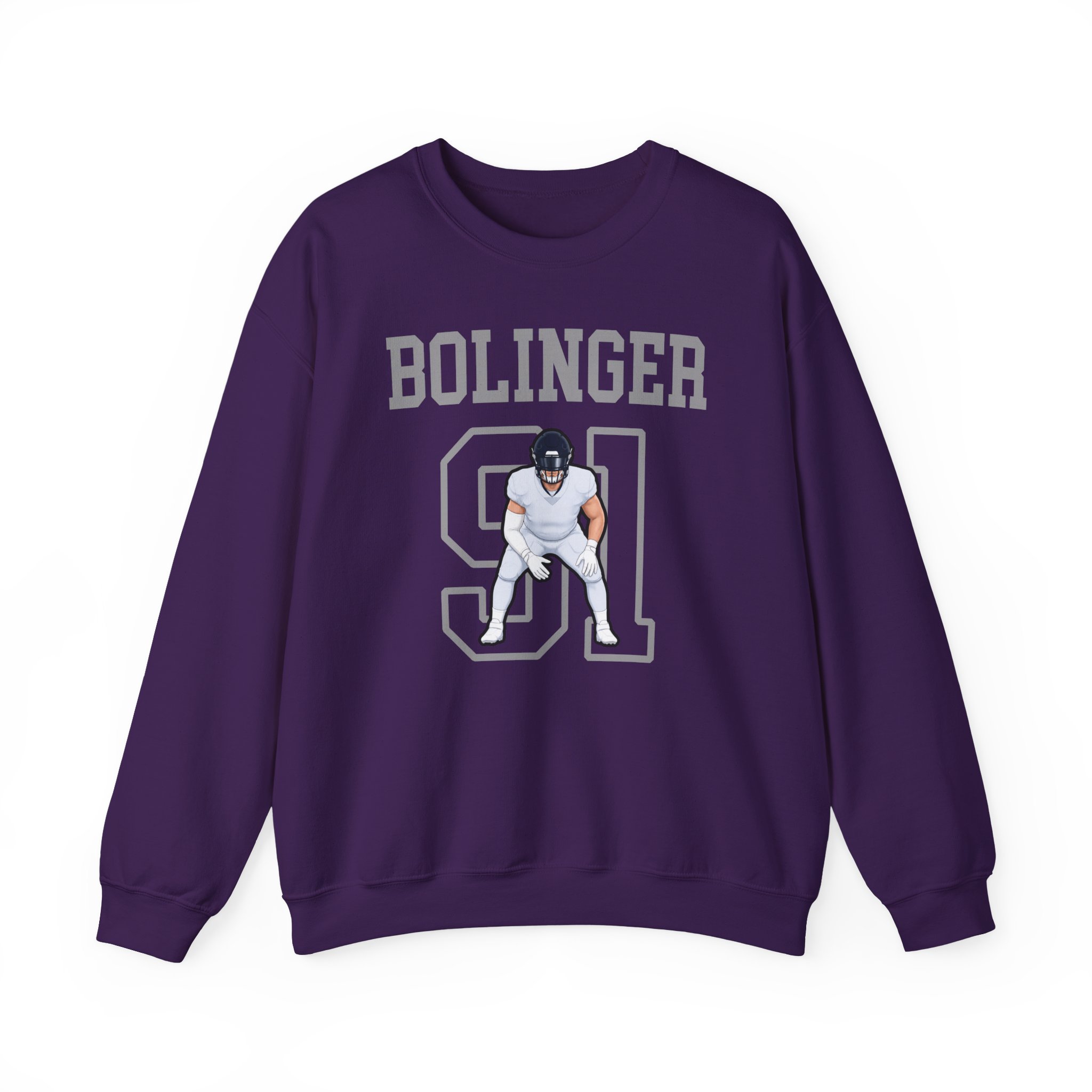 Crewneck Sweatshirt — character_shirsey in Purple