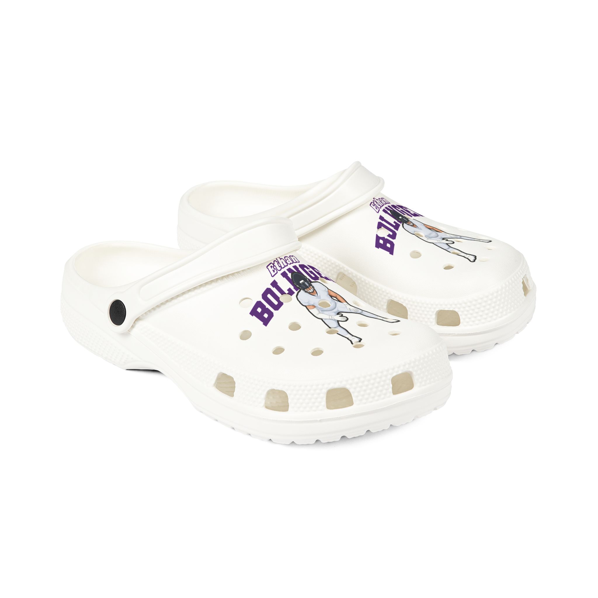 Rubber Clogs — character_name_arch in White