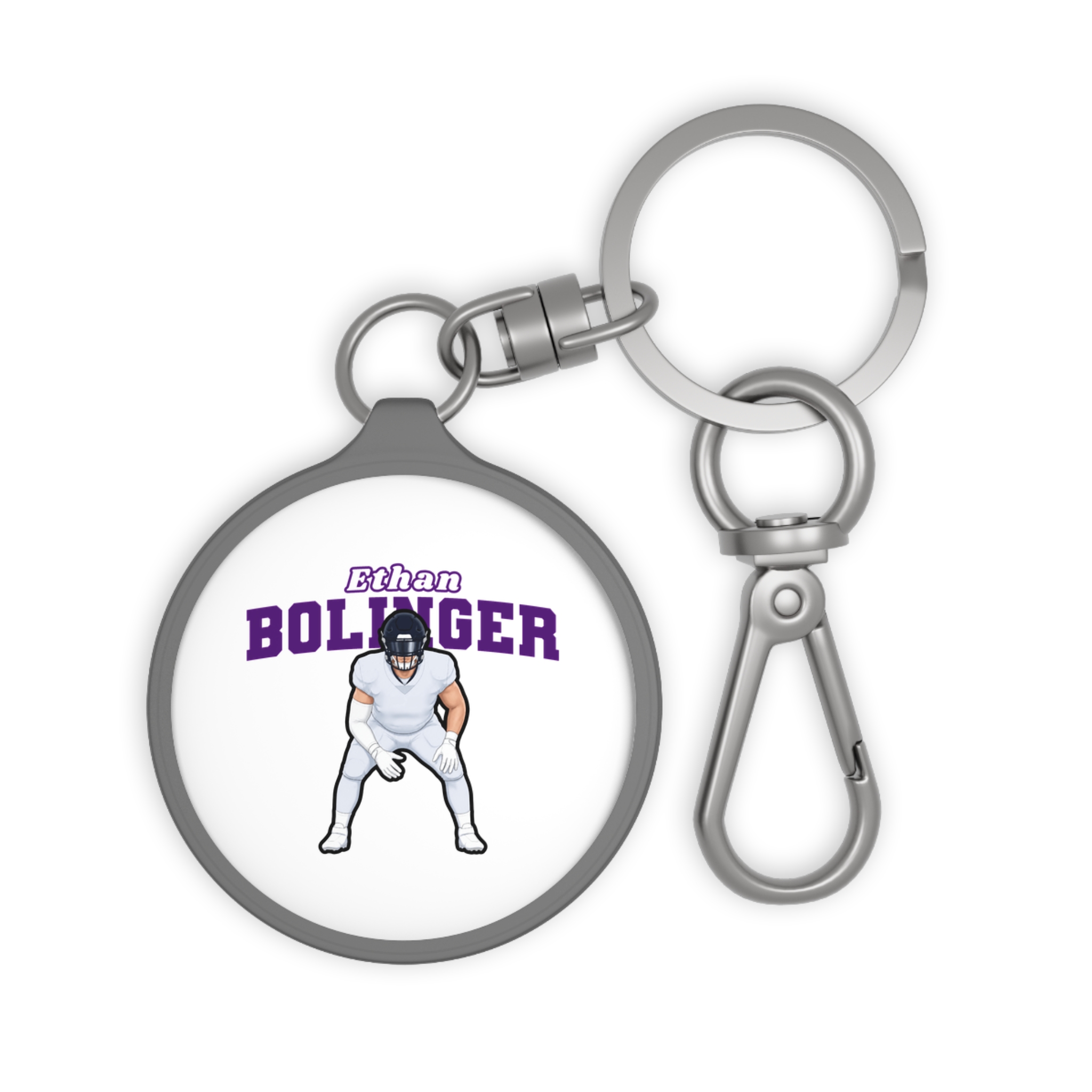 Keychain — character_name_arch in Grey
