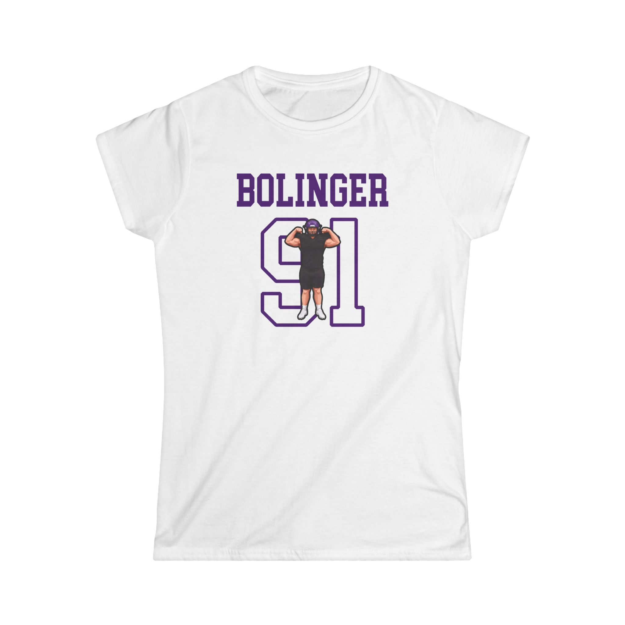 Women's Softstyle Tee — character_shirsey in White