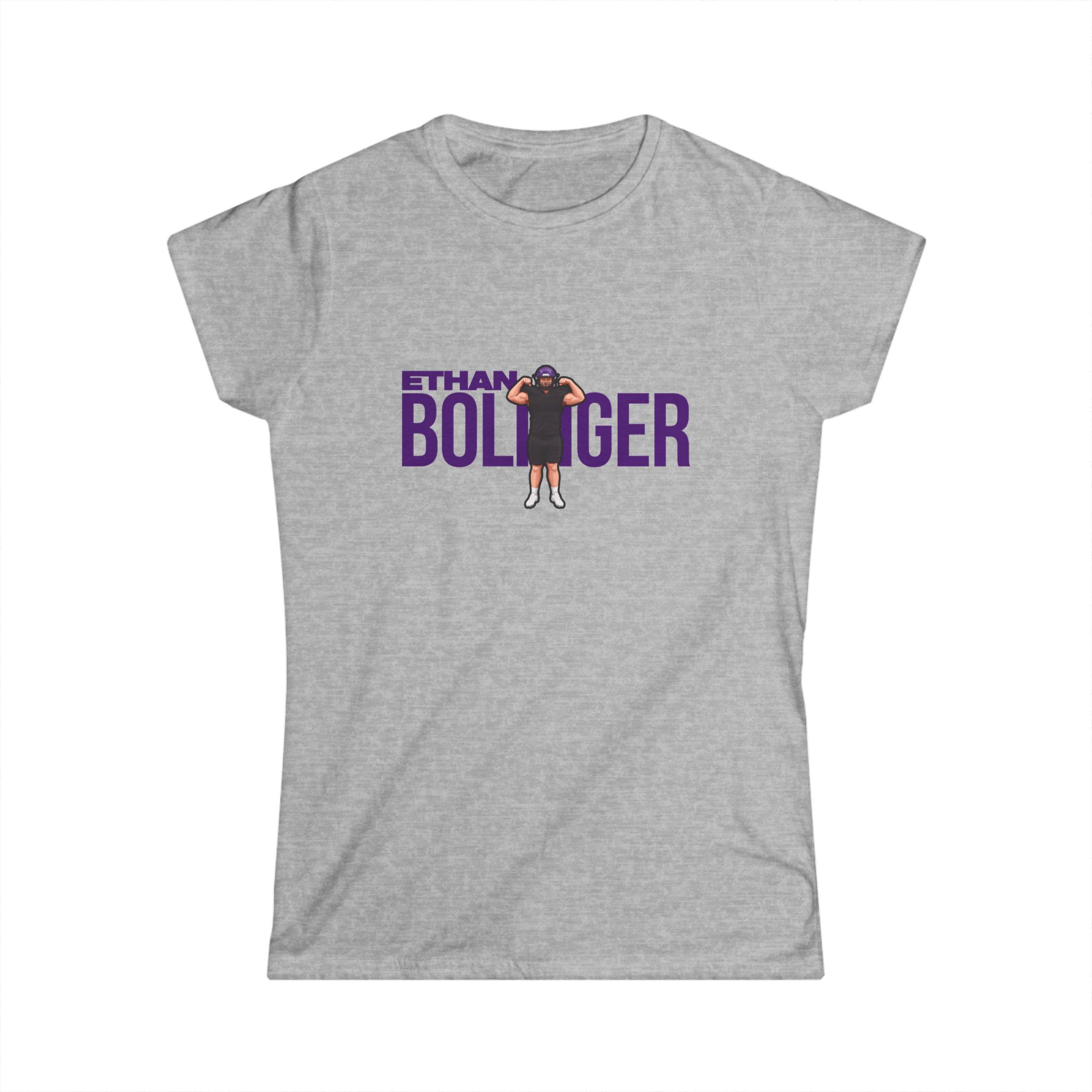 Women's Softstyle Tee — character_player_name in Grey