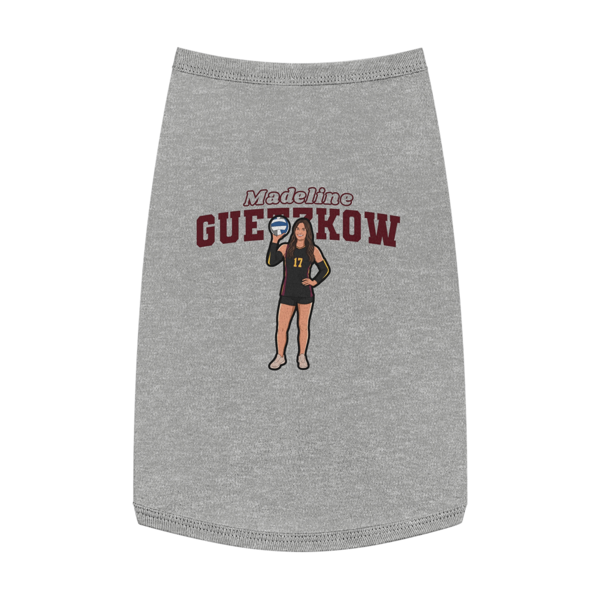 Pet Tank Top — character_name_arch in White