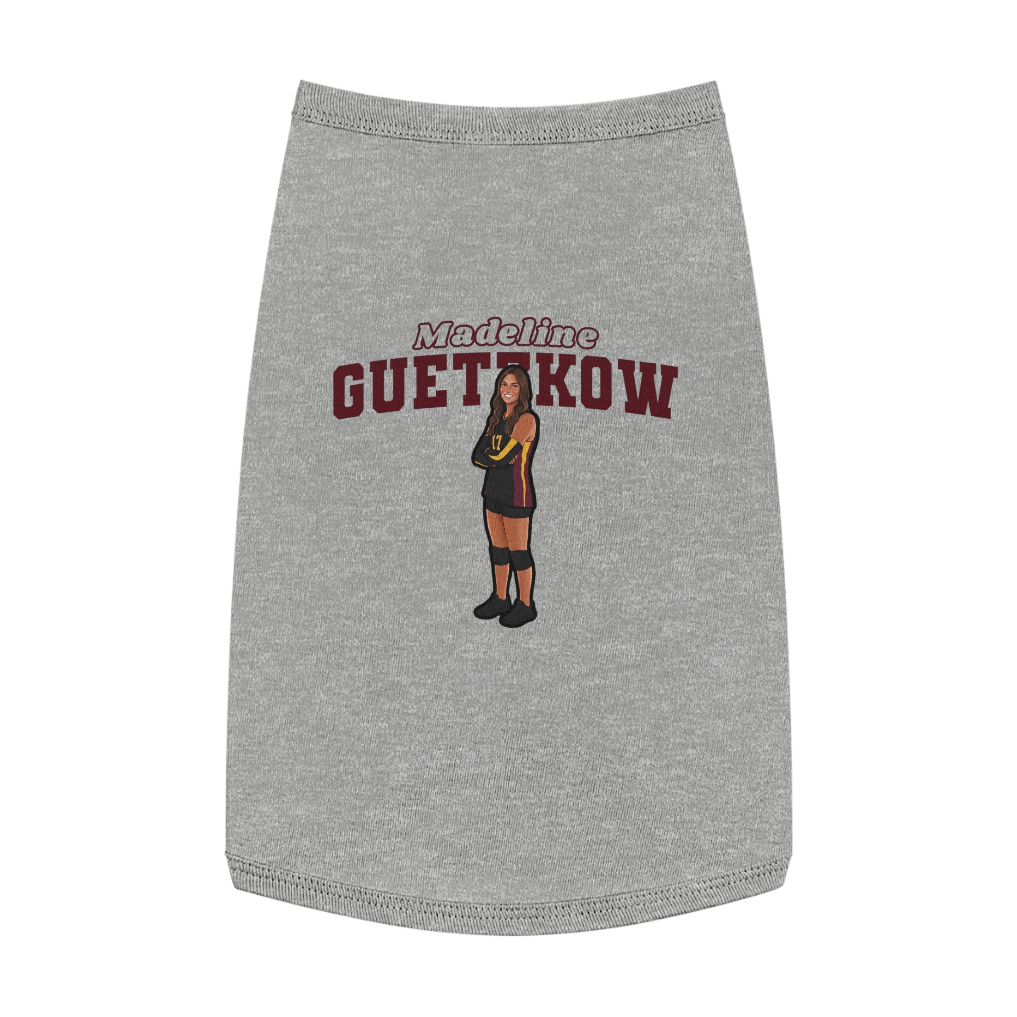 Pet Tank Top — character_name_arch in White
