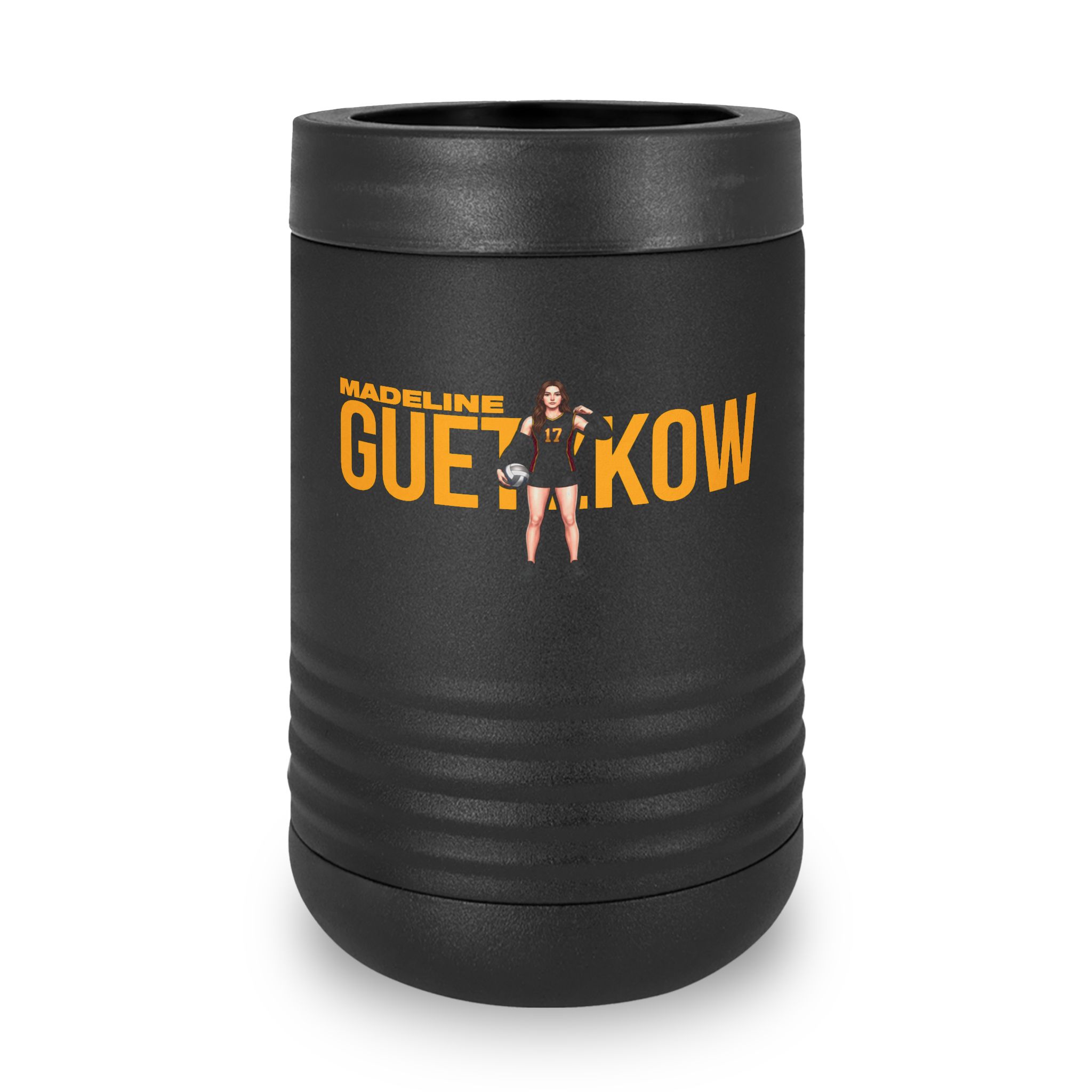 Stainless Can Cooler — character_player_name in Black