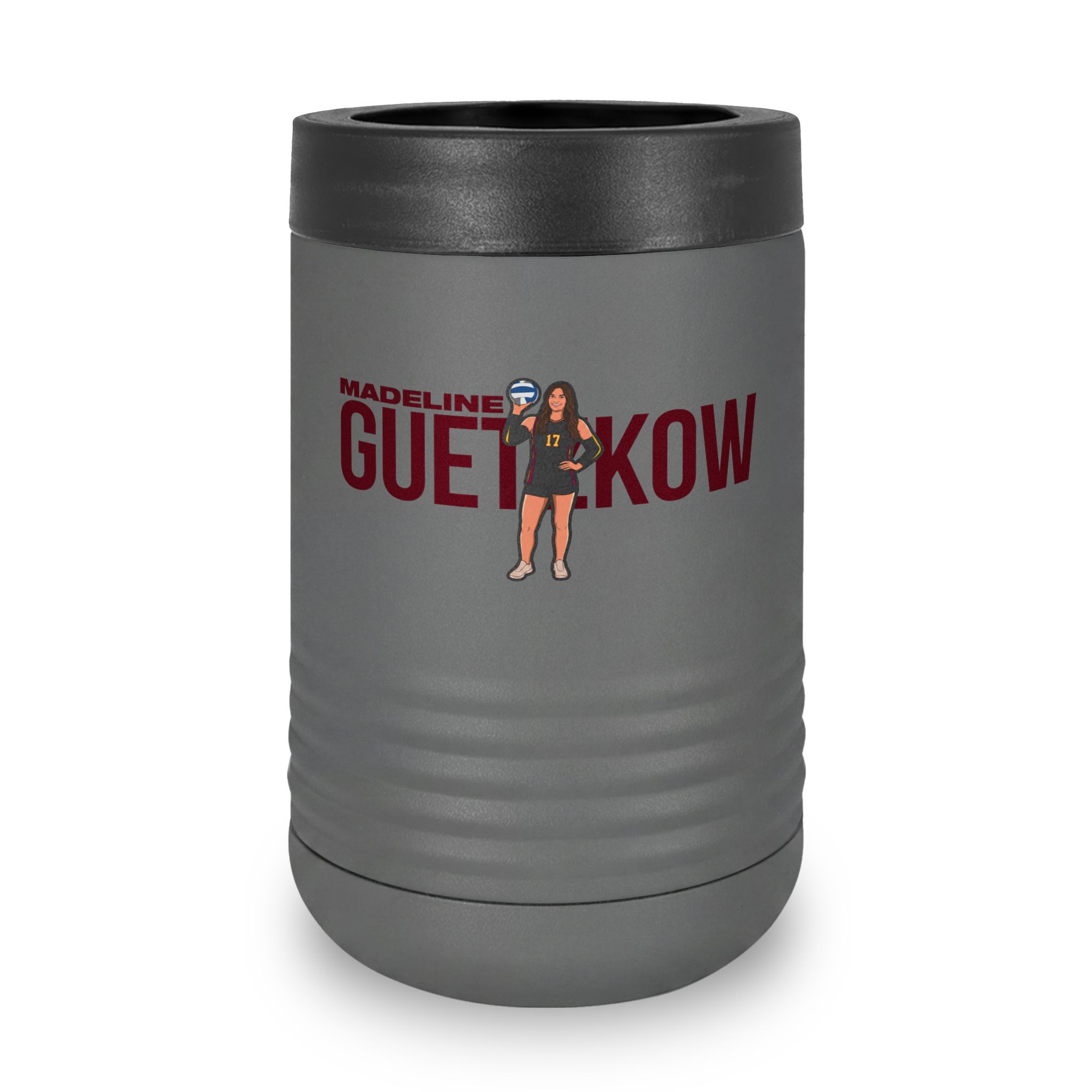 Stainless Can Cooler — character_player_name in Grey