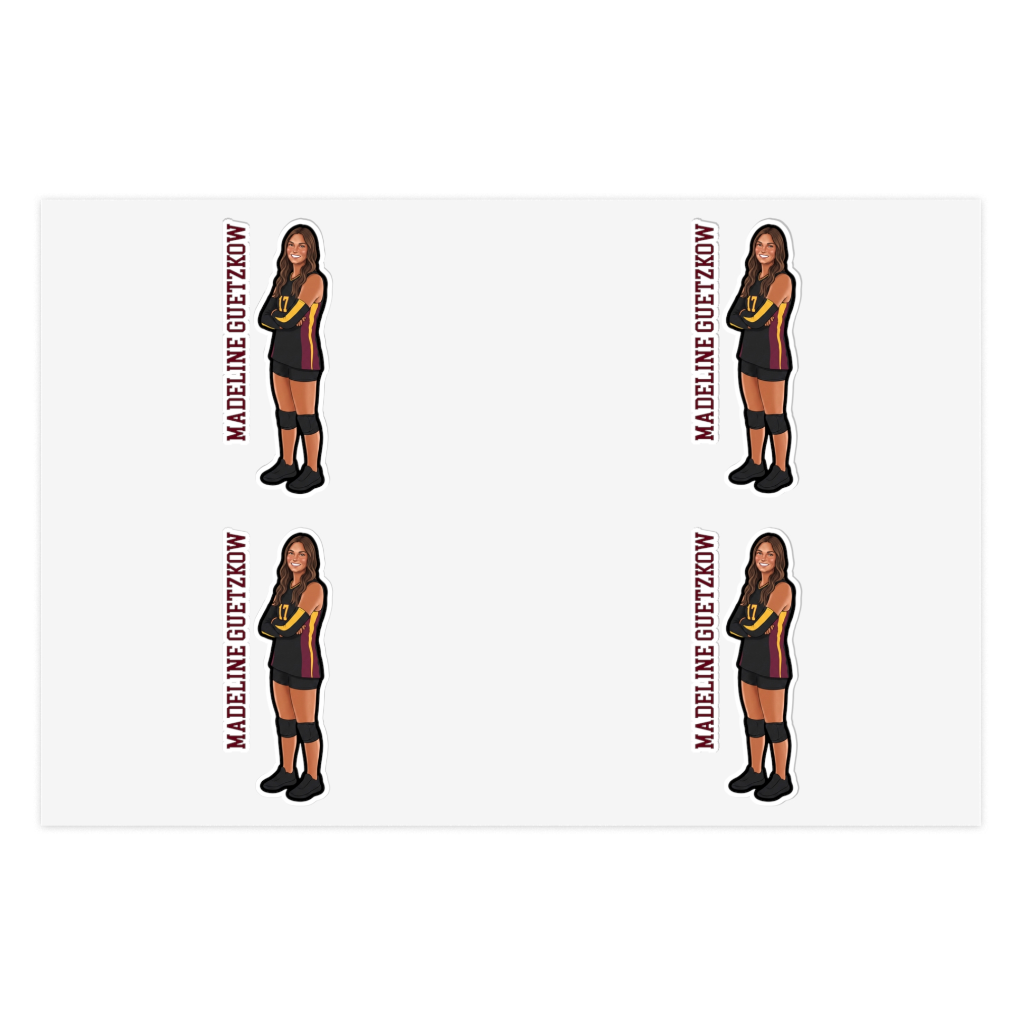 Sticker Sheet — character_name_vertical in Classic