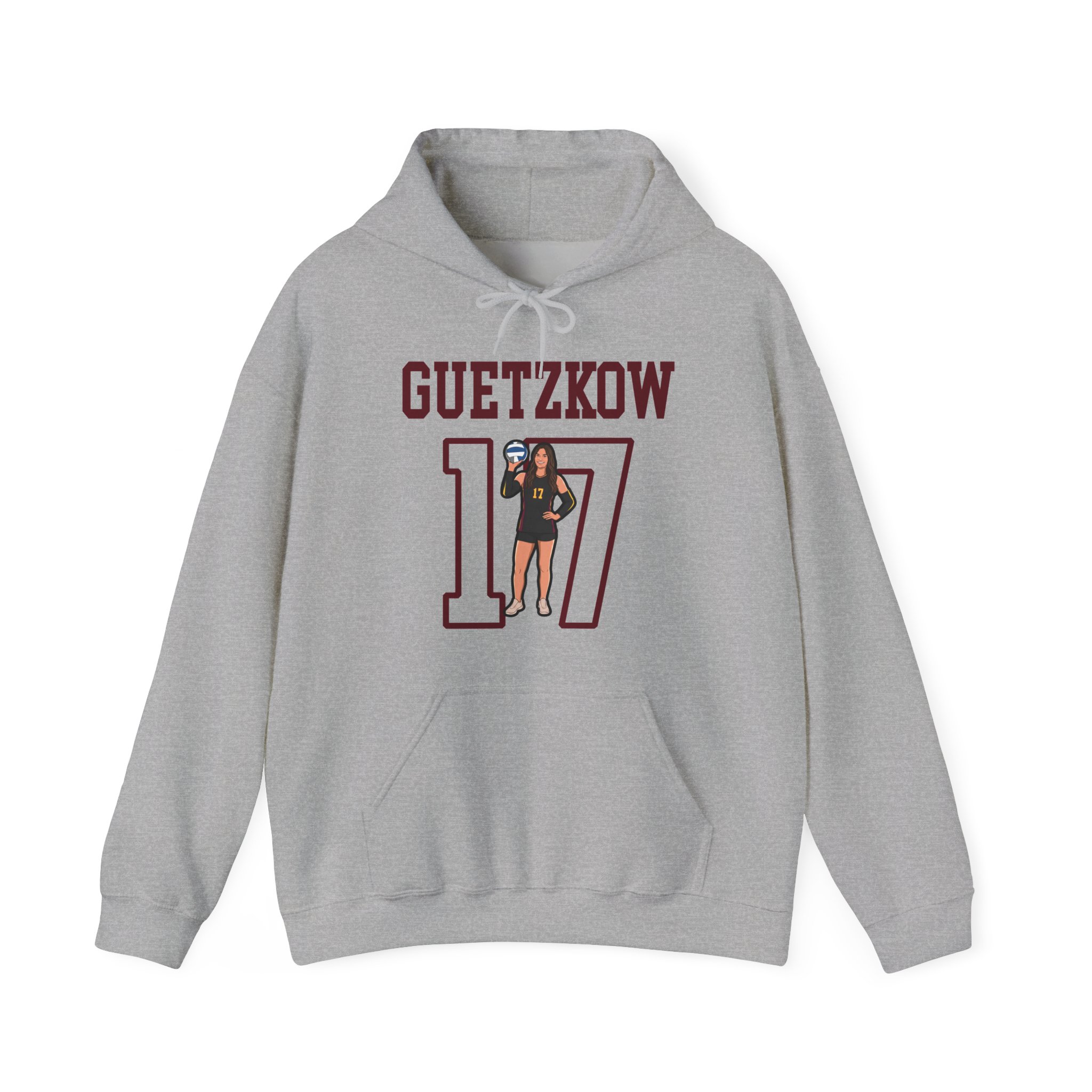 Hoodie — character_shirsey in Grey