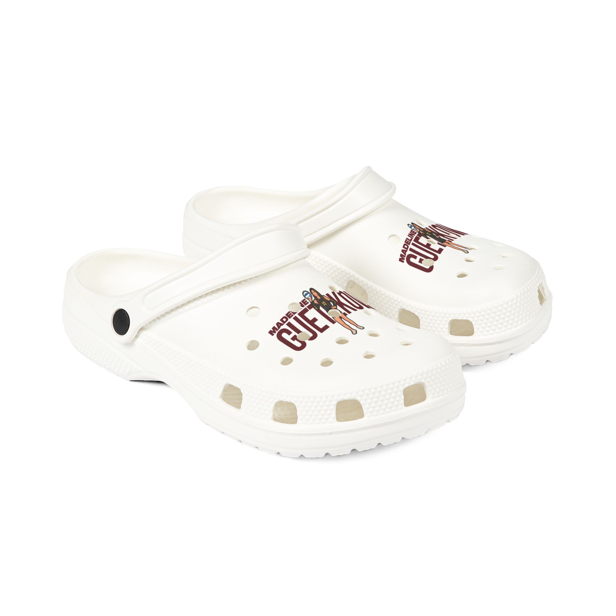 Rubber Clogs — character_player_name in White
