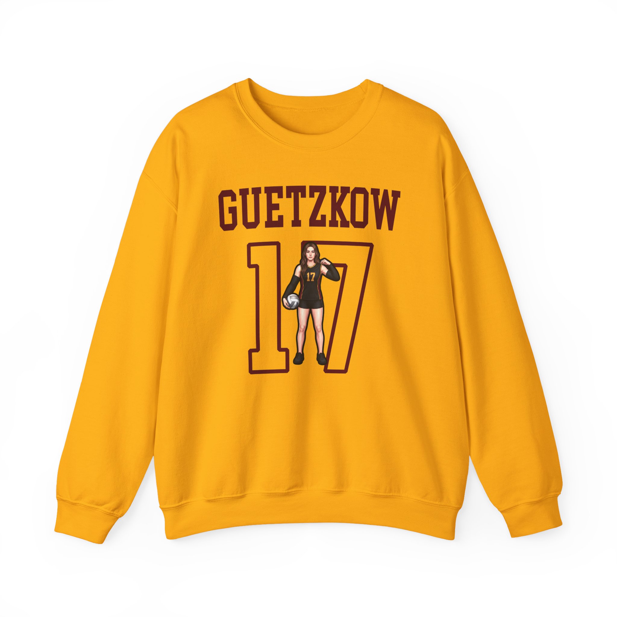 Crewneck Sweatshirt — character_shirsey in Gold