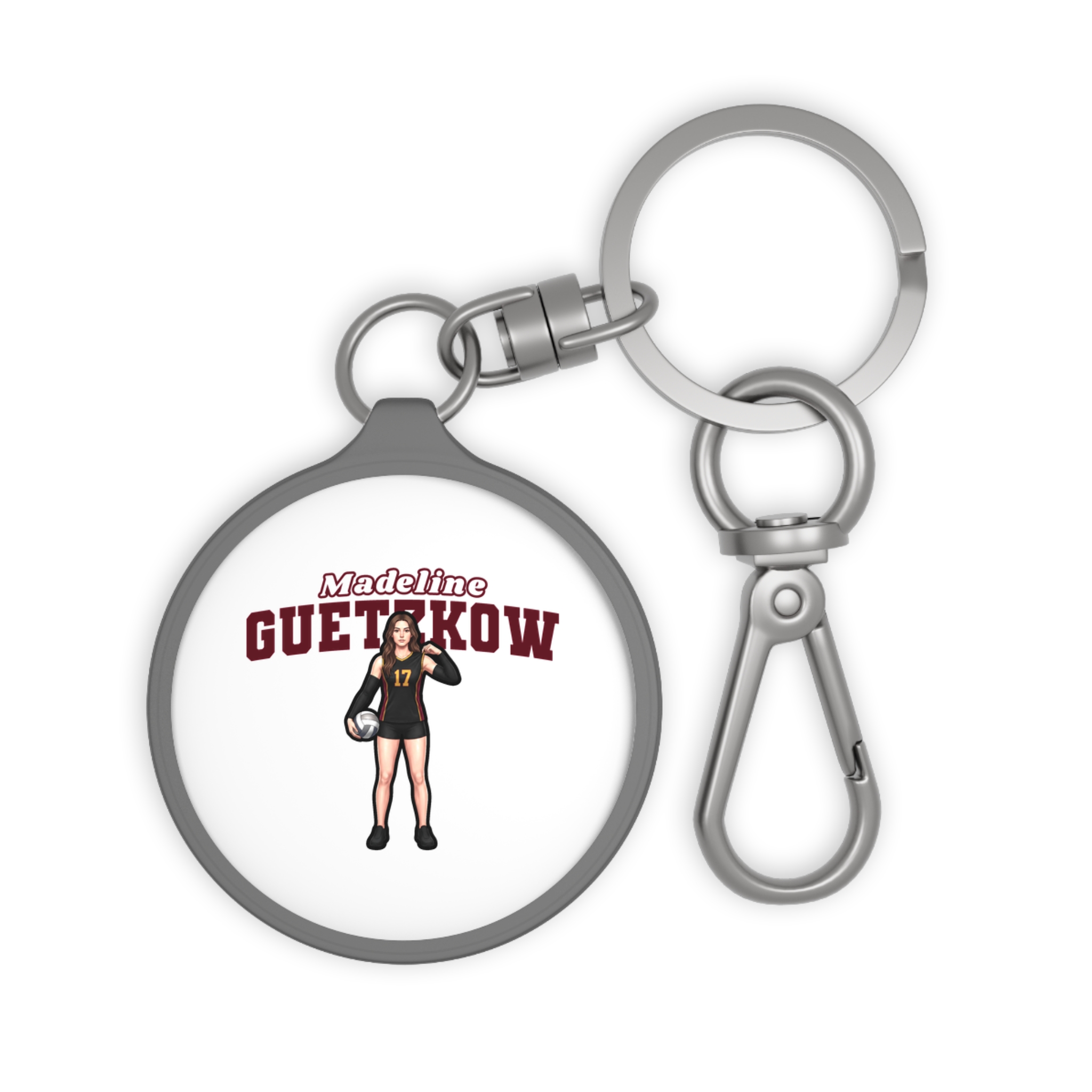 Keychain — character_name_arch in Grey