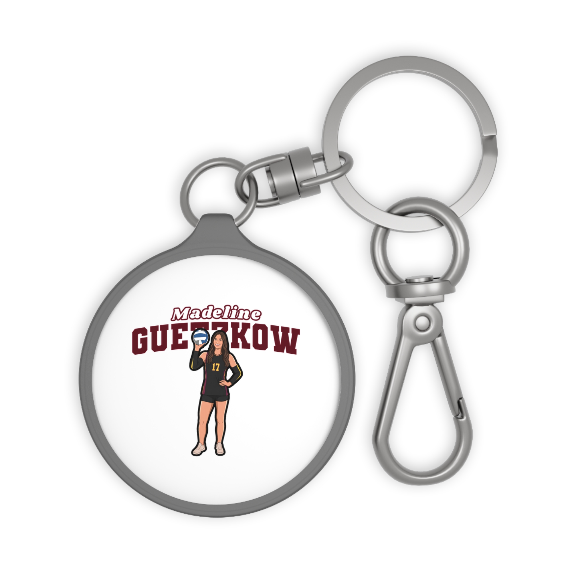 Keychain — character_name_arch in Grey