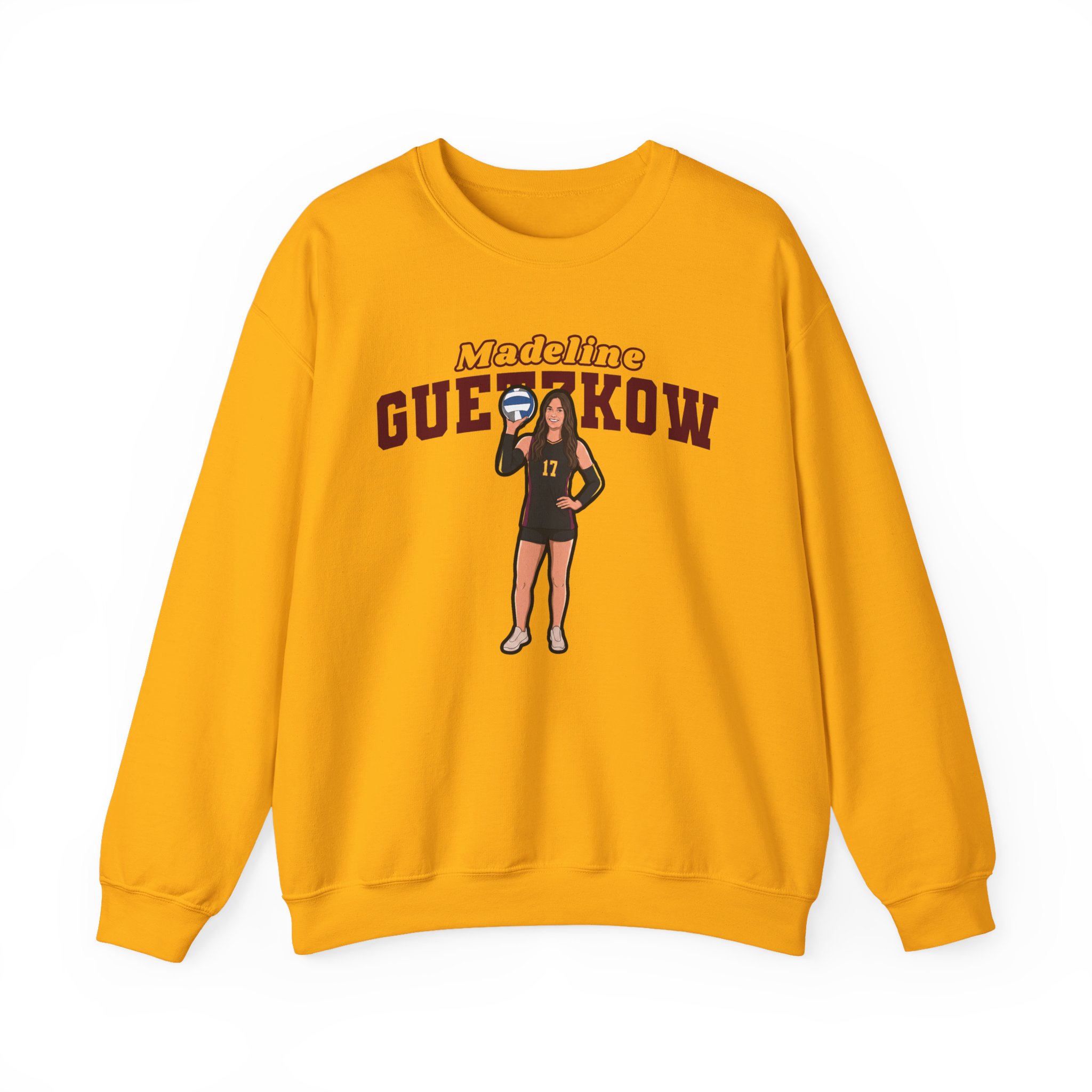 Crewneck Sweatshirt — character_name_arch in Gold