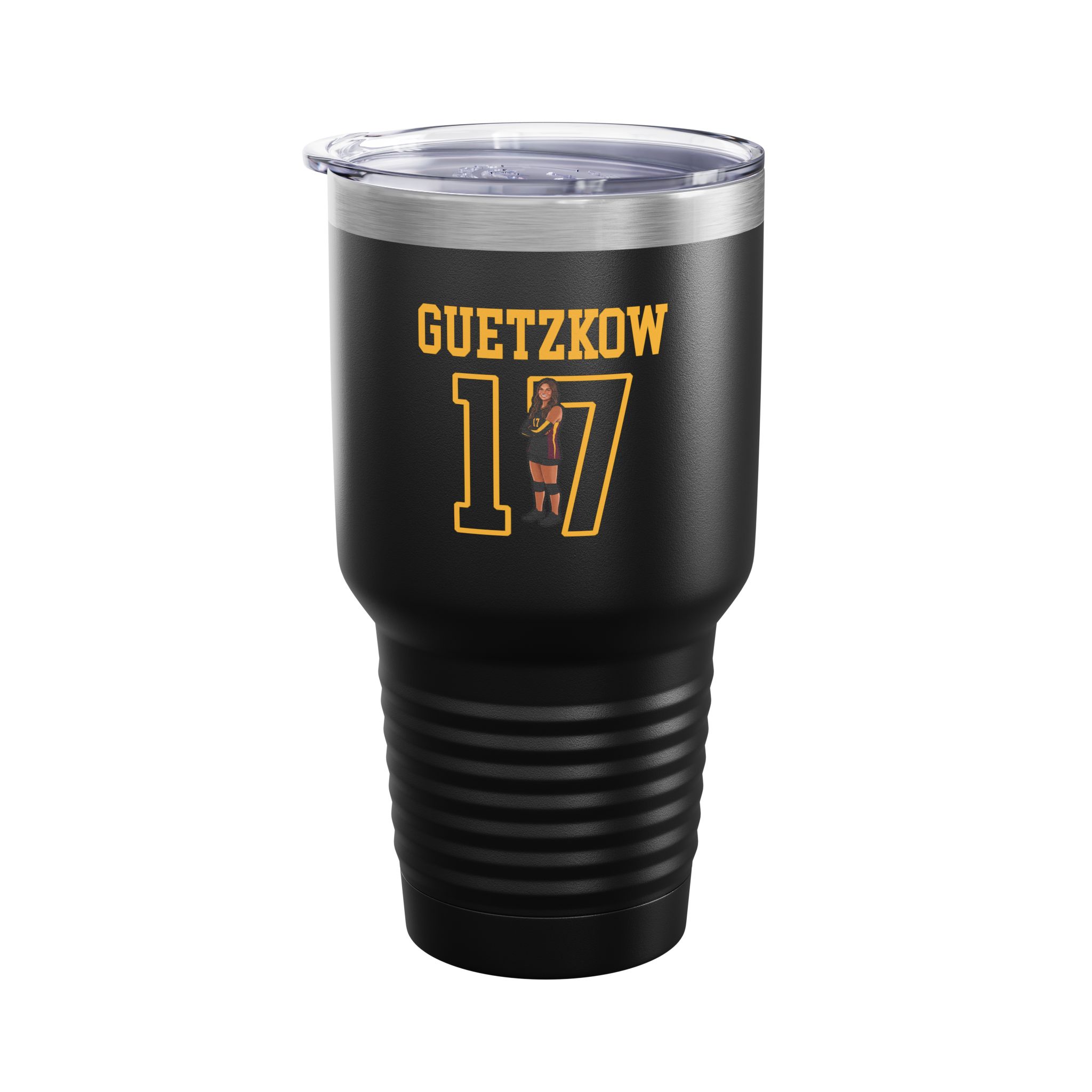 30oz Tumbler — character_shirsey in Black